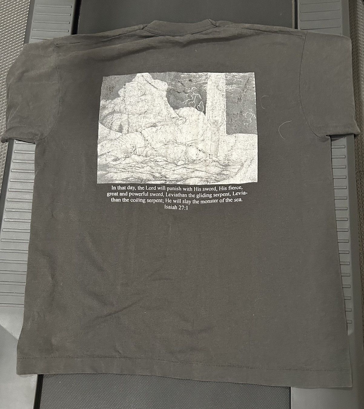 Vintage Vtg church faded black t shirt grunge style 90s y2k ERD Size US XL / EU 56 / 4 - 4 Thumbnail