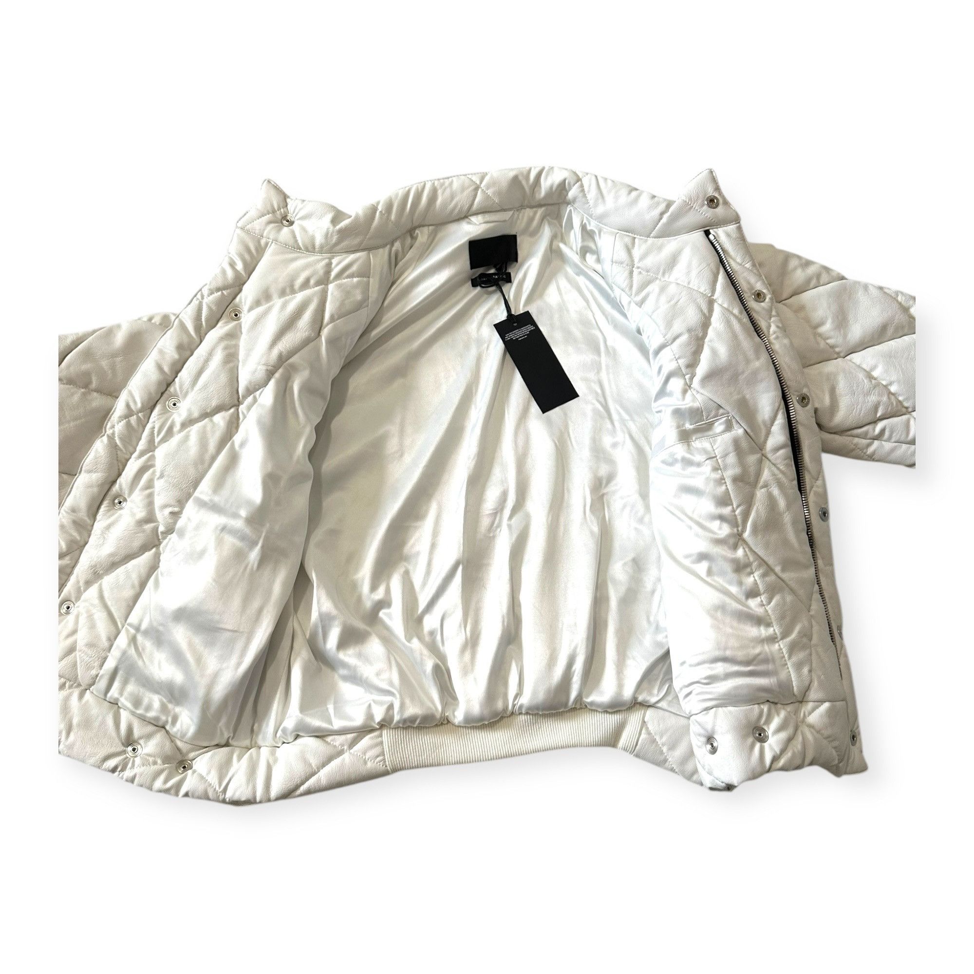 Rta RtA Louisa Vegan Leather Jacket, White, Size S, White, New w Size S / US 4 / IT 40 - 8 Thumbnail