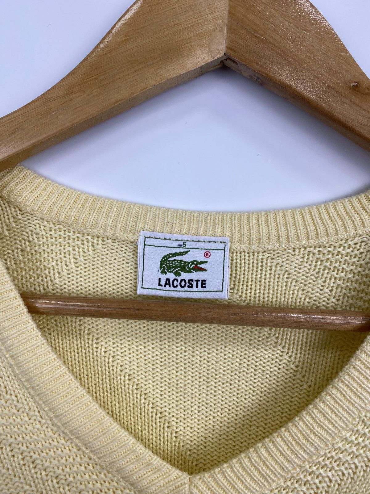 Lacoste 🇫🇷 Vintage 90s Lacoste knitwear sweater rare retro hype Size US XL / EU 56 / 4 - 5 Thumbnail