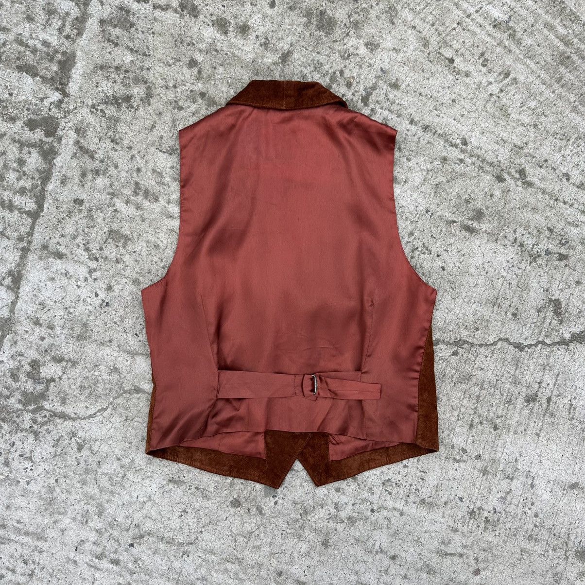 Cowboy Equipment Vintage Man’s Western Leather Vest Y2K 00s USA Old Money Size US L / EU 52-54 / 3 - 2 Thumbnail
