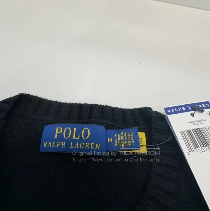 Polo Ralph Lauren Polo Ralph Lauren Men's Black Loose Round Neck Sweater. Size US M / EU 48-50 / 2 - 4 Thumbnail