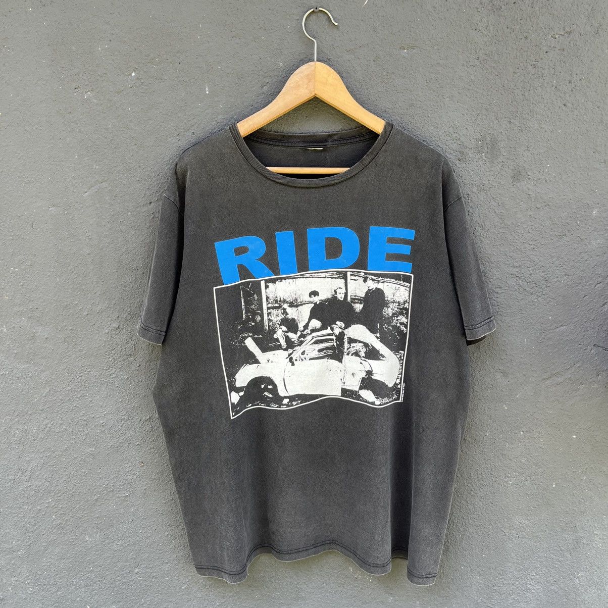 Band Tees Thrashed Faded Ride Alternative ERD Grunge Band Tee Size US XL / EU 56 / 4 - 1 Thumbnail