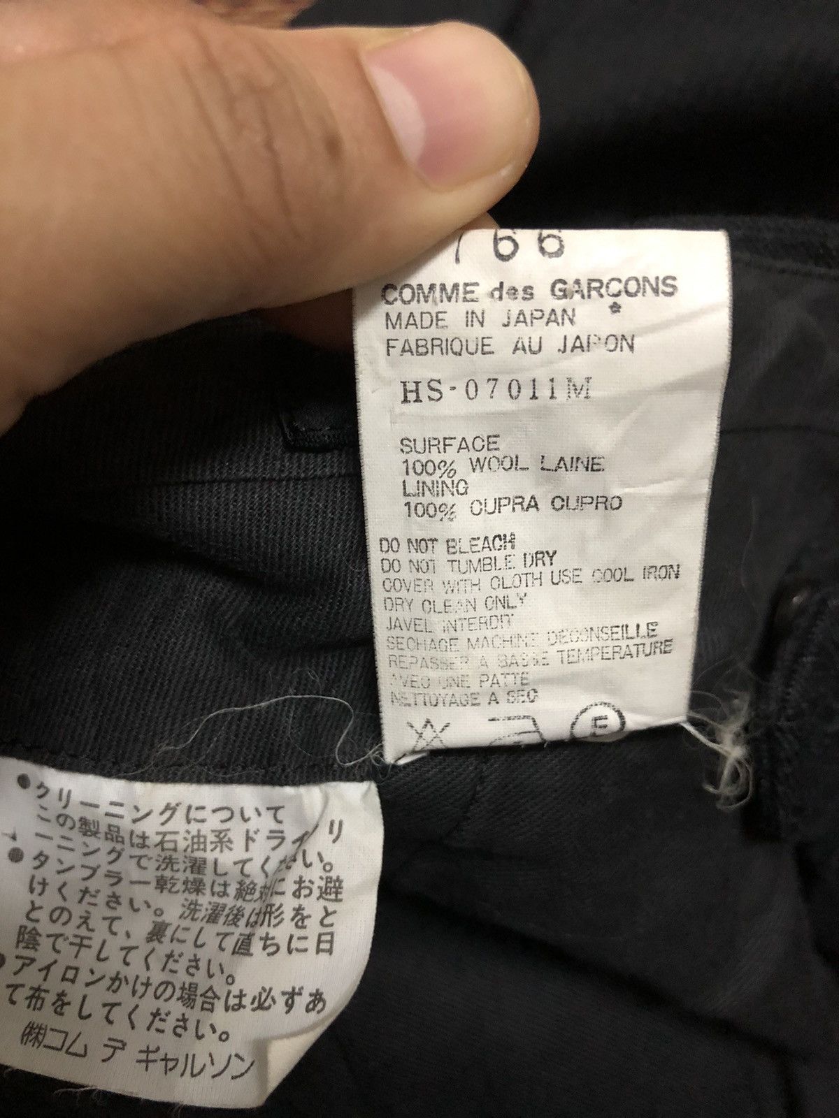 Comme des Garcons × Vintage Vtg Comme Des Cargons Homme Casual Pant Size US 28 / EU 44 - 4 Thumbnail