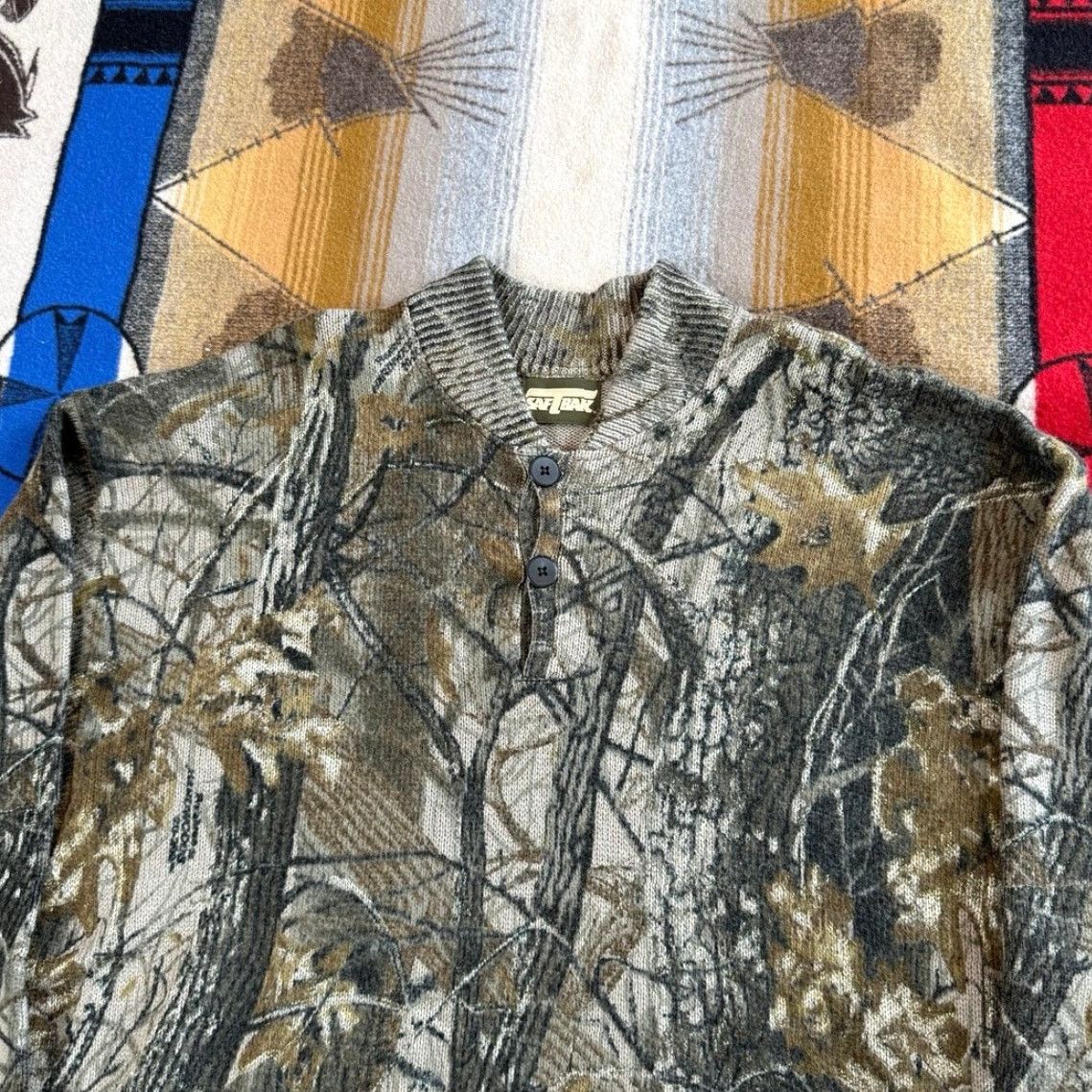 SafTbak VINTAGE Saftbak Camouflage Wool Pullover Sweater Men’s L Camouflage 90s Outdoor Hunting Winter Fall Size US L / EU 52-54 / 3 - 4 Thumbnail