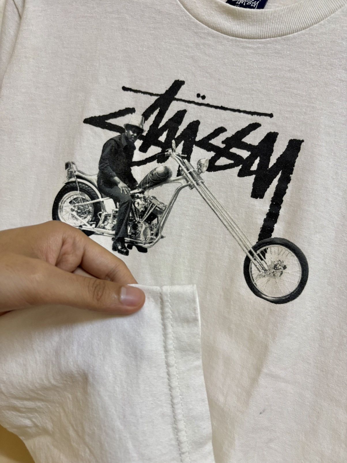 Stussy Vintage Y2k Stussy Chopper Streetwear T-Shirt Size US S / EU 44-46 / 1 - 8 Thumbnail