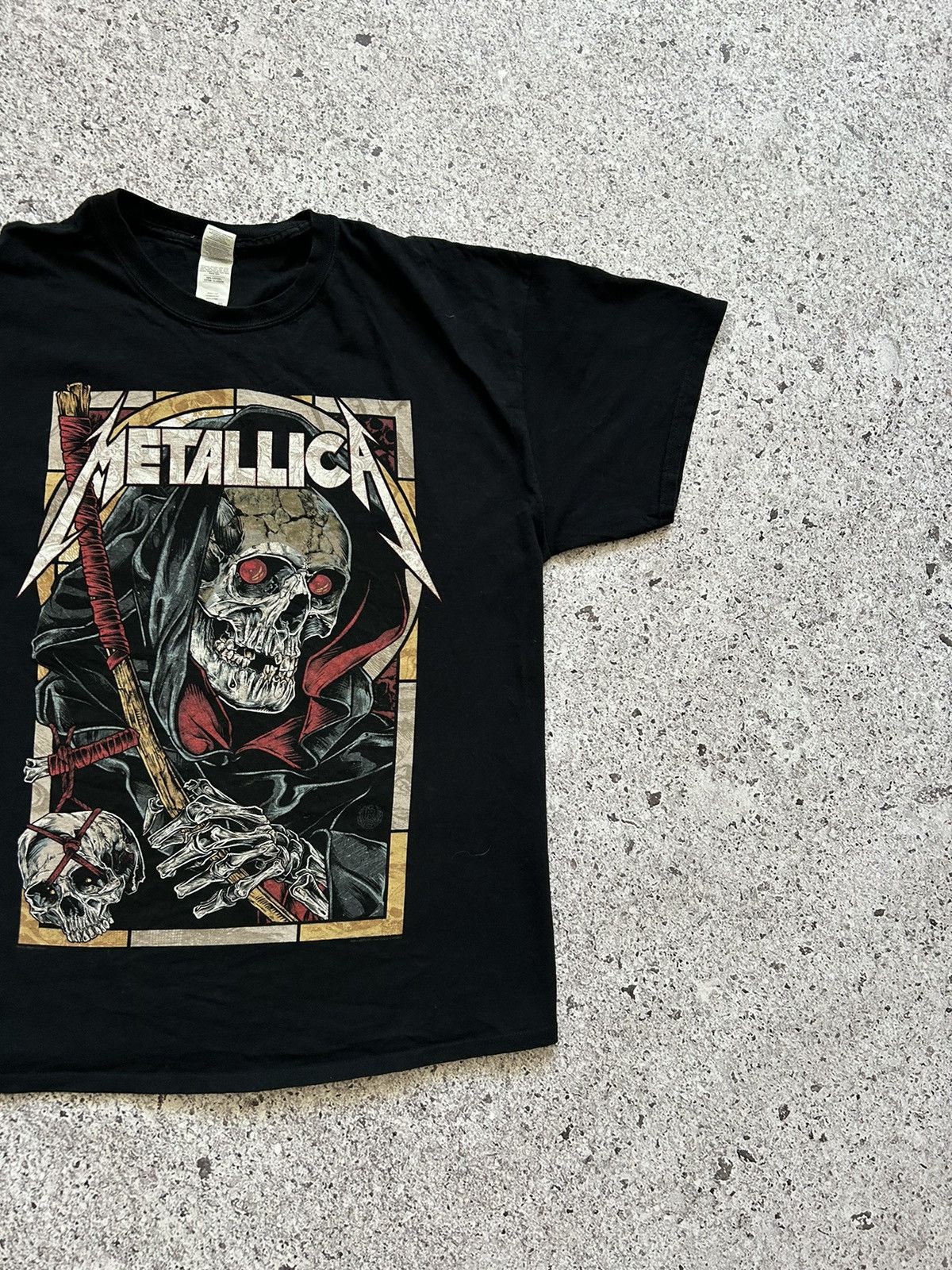Band Tees × Metallica × Vintage Vintage 2018 Band Metallica Skull Death Metal Rock T-Shirt Size US XL / EU 56 / 4 - 4 Thumbnail