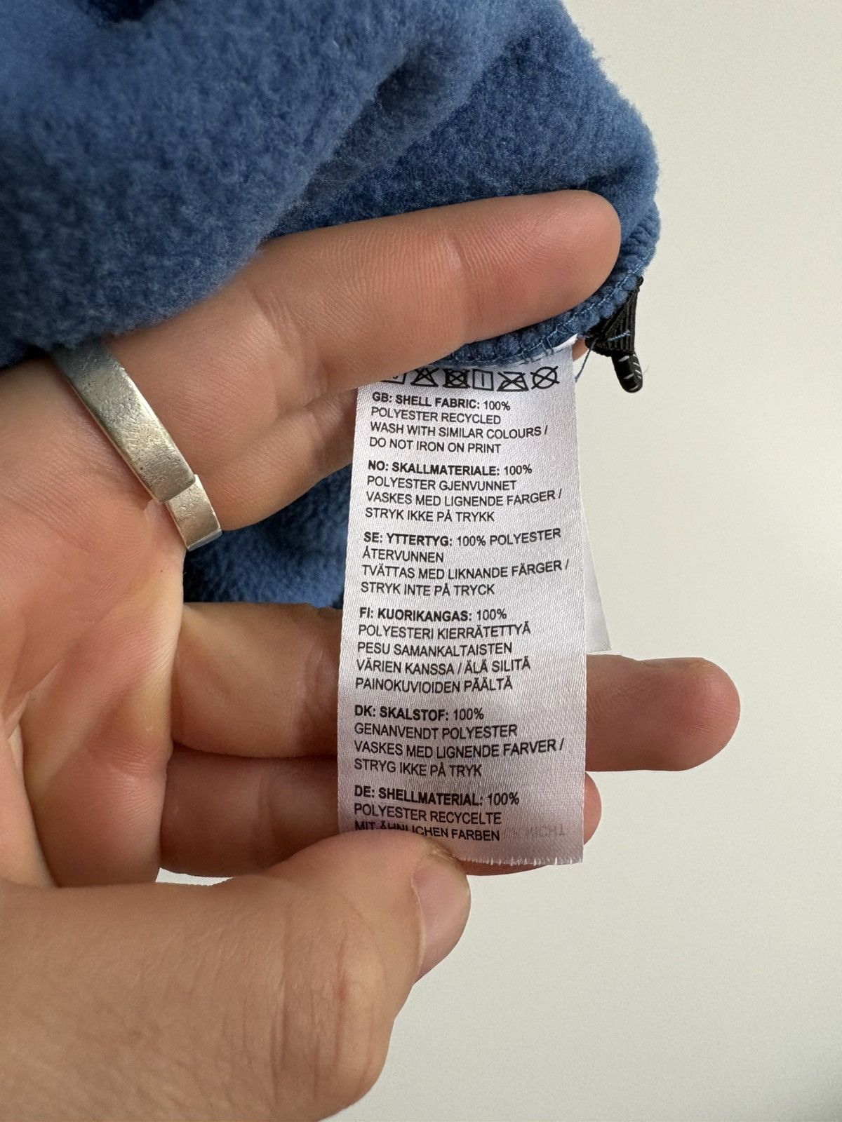 YOKE Blue Yoke heavy fleece-hoodie Size US XS / EU 42 / 0 - 5 Thumbnail