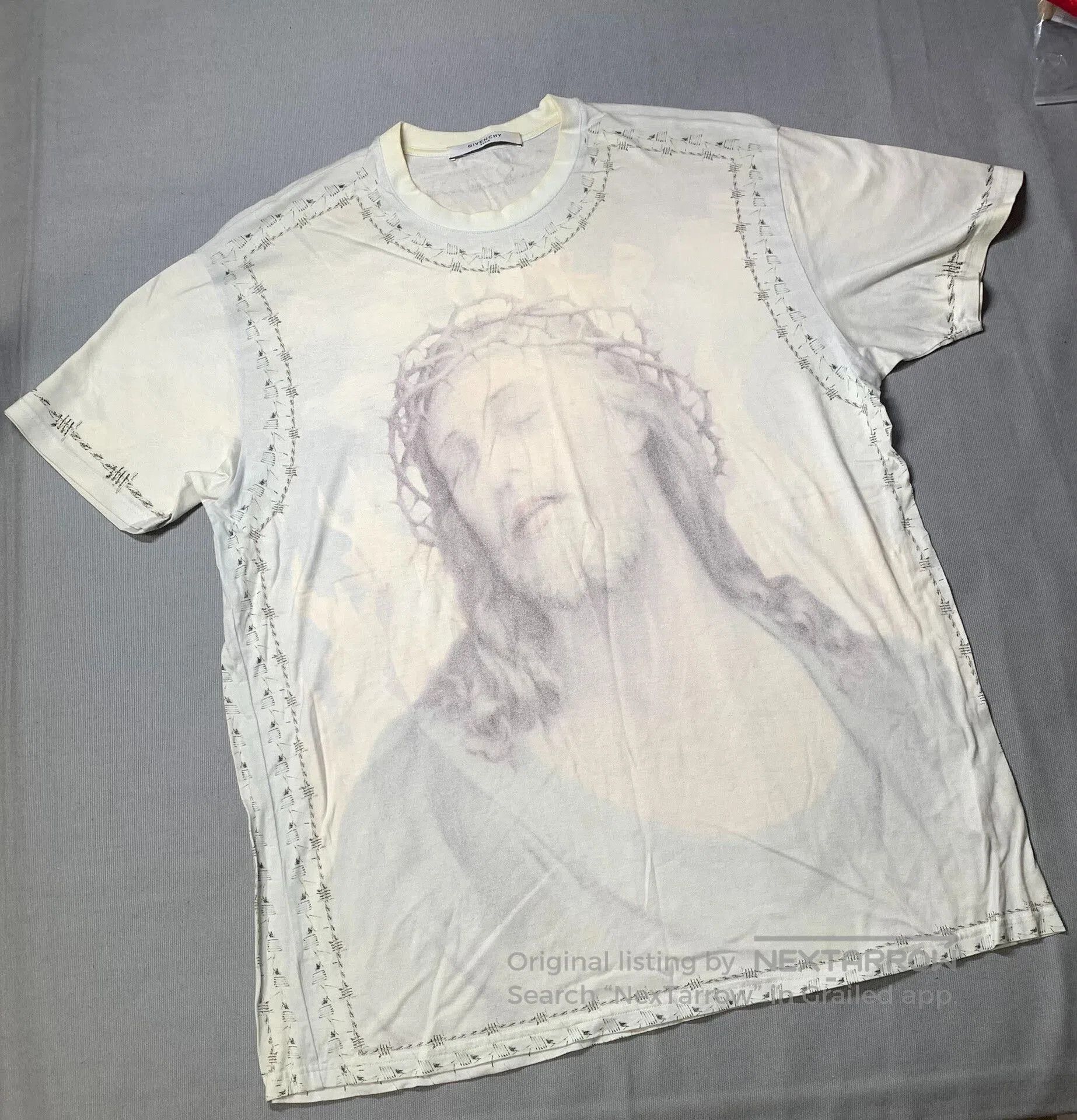 Givenchy Givenchy Jesus Print Short Sleeve. Size US S / EU 44-46 / 1 - 1 Thumbnail