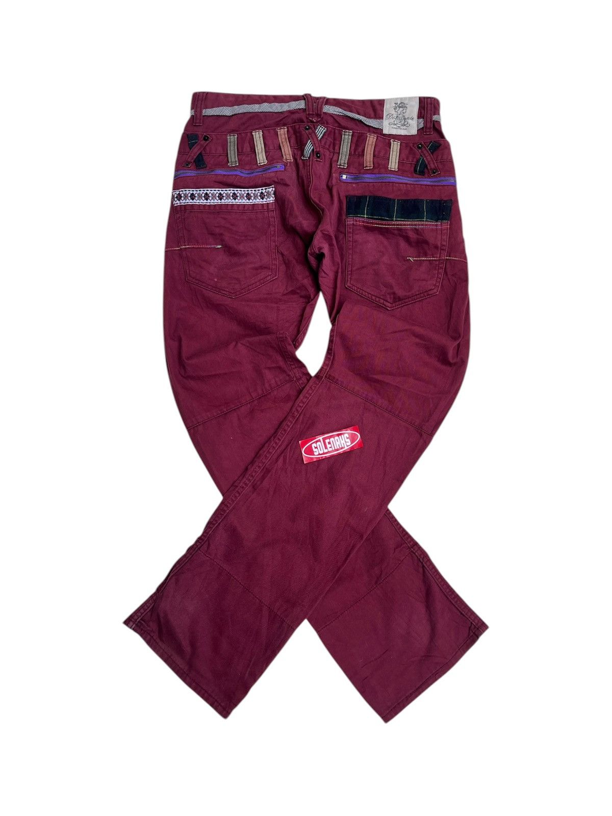 Japanese Brand Y2K Dominate double waist pants punk style vintage Size US 34 / EU 50 - 1 Thumbnail