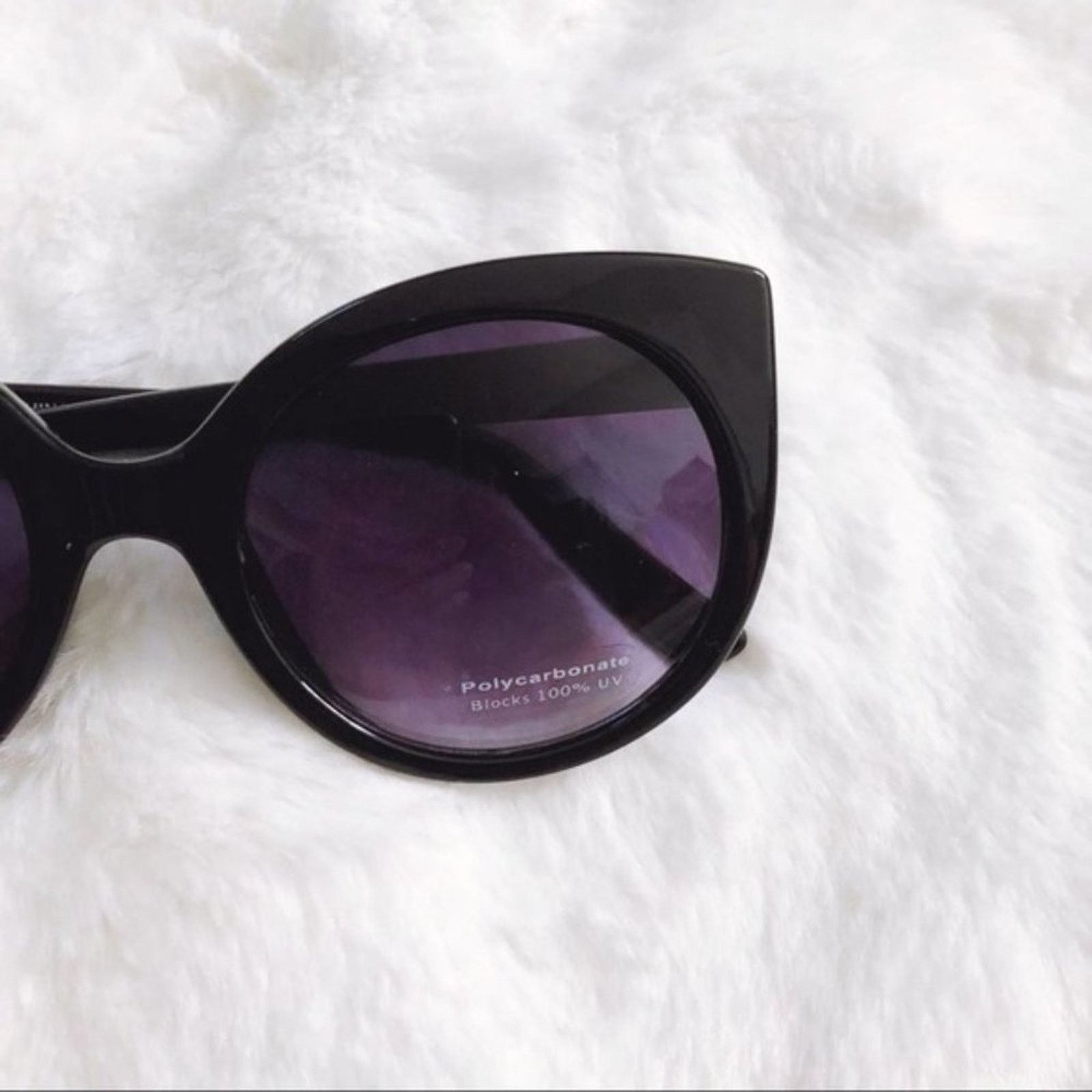 Other Ella Black Cat Eye Ombre Oval Sunglasses Size ONE SIZE - 2 Thumbnail
