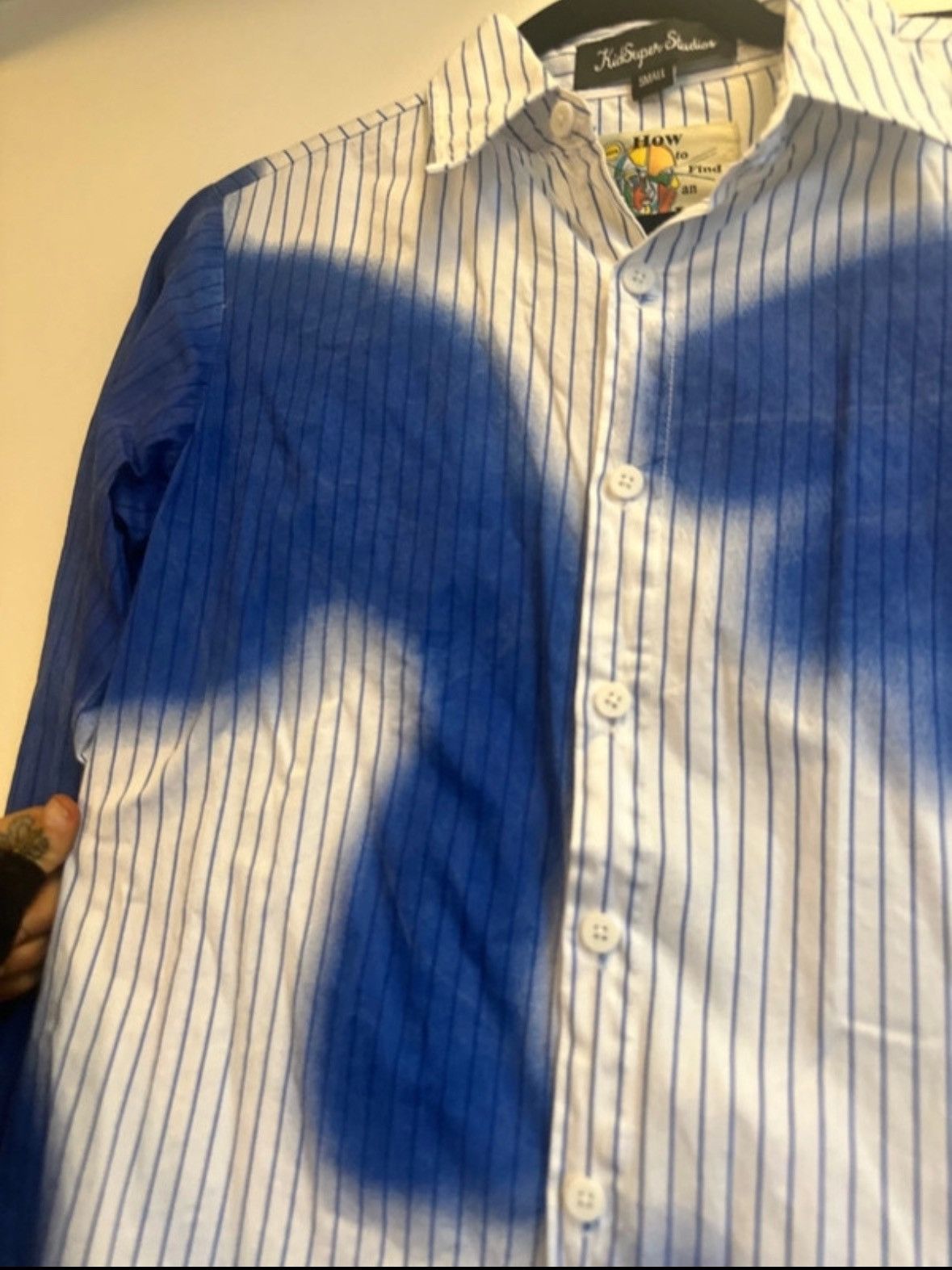 KidSuper White and blue face print shirt Size S / US 4 / IT 40 - 3 Thumbnail