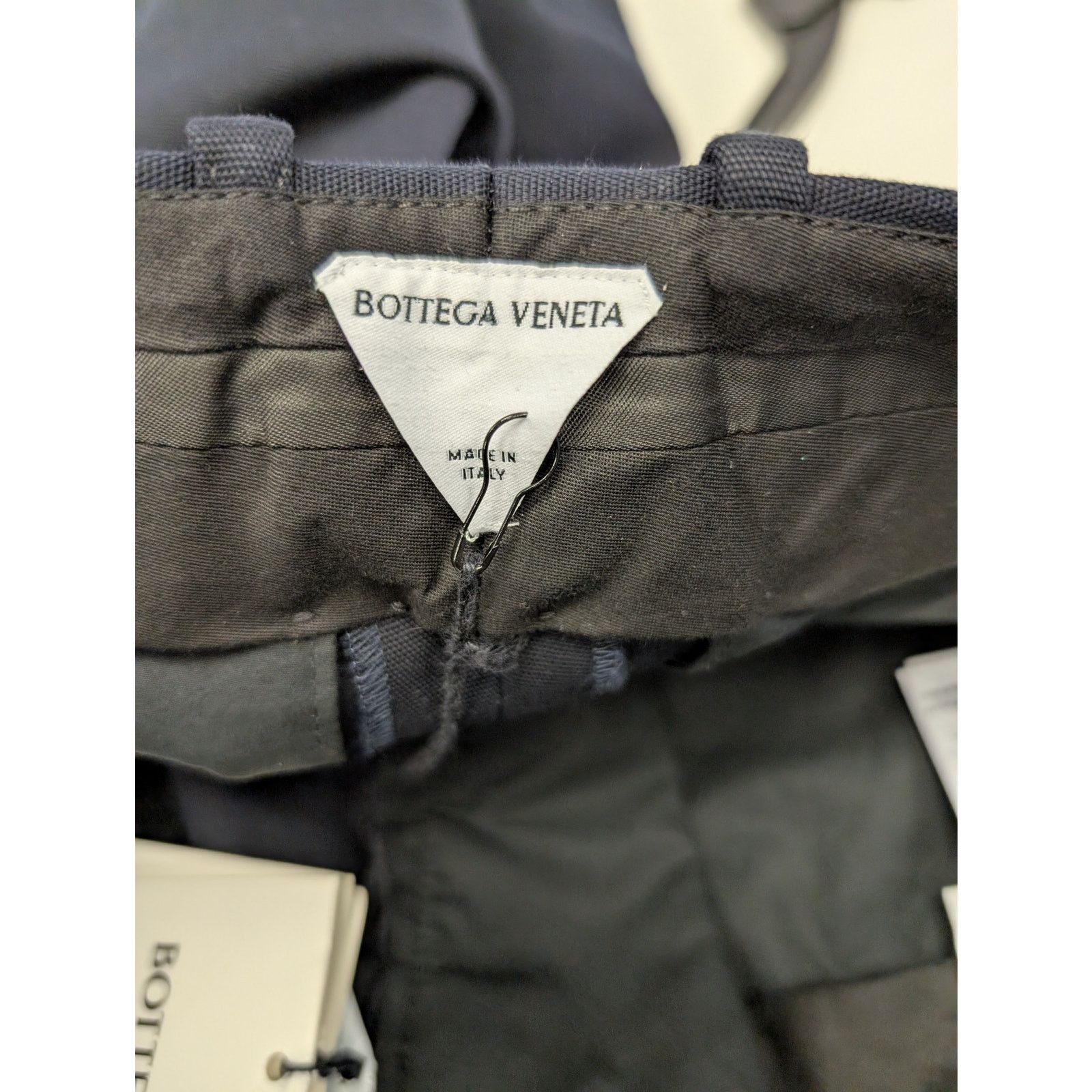 Bottega Veneta o1rshd1 Double Cotton Canvas Trousers in Space Black Size US 34 / EU 50 - 12 Thumbnail