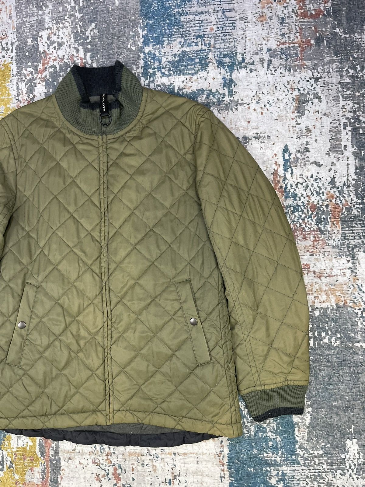 Boycott Vtg Boycott Nylon Diamond Quilted Zipper Jackets Size US M / EU 48-50 / 2 - 3 Thumbnail