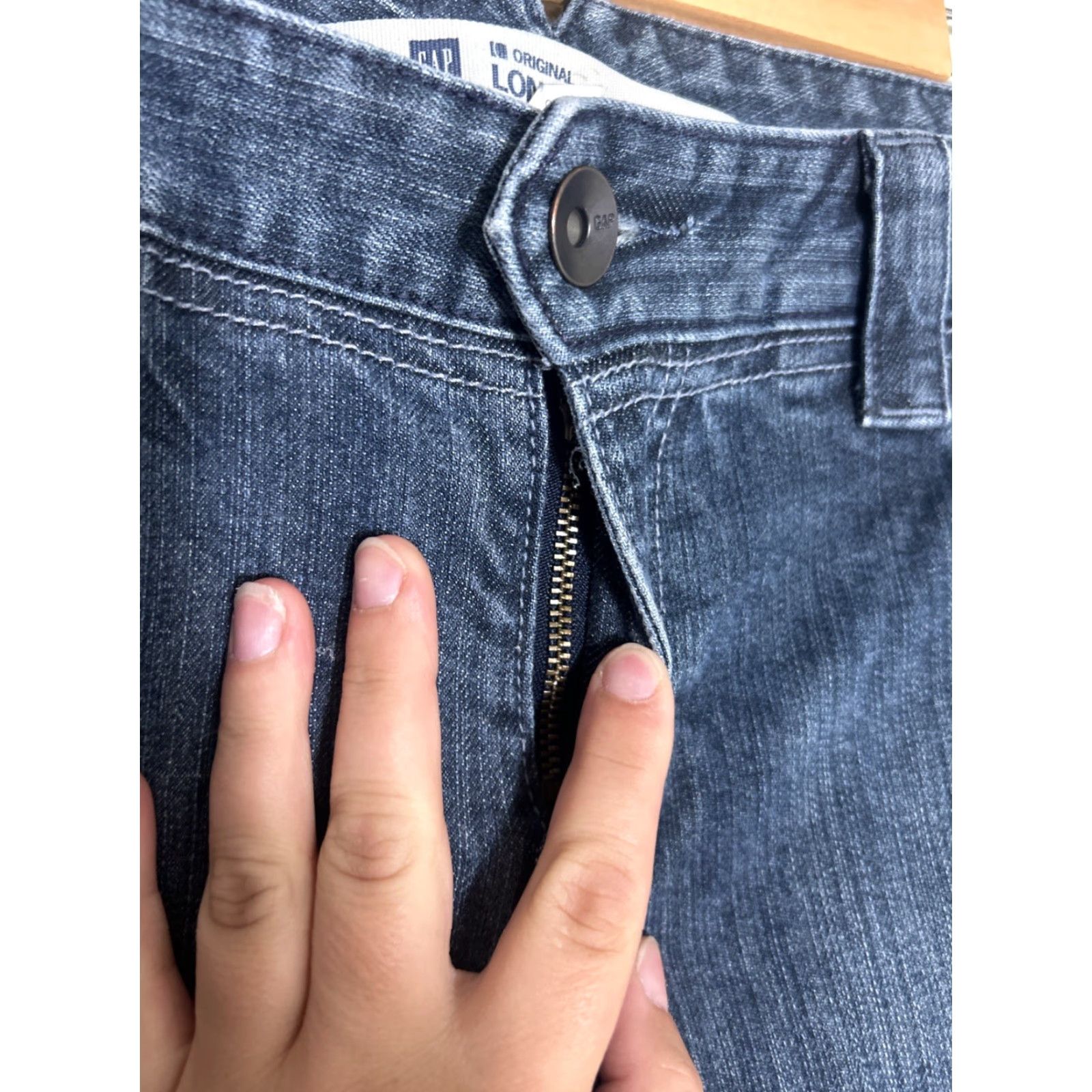 Gap VINTAGE Y2k Gap Womens Jeans Long And Lean Medium Wash 28x27 Blue Size 2 Straight Womens Size 42" / US 20 - 6 Thumbnail