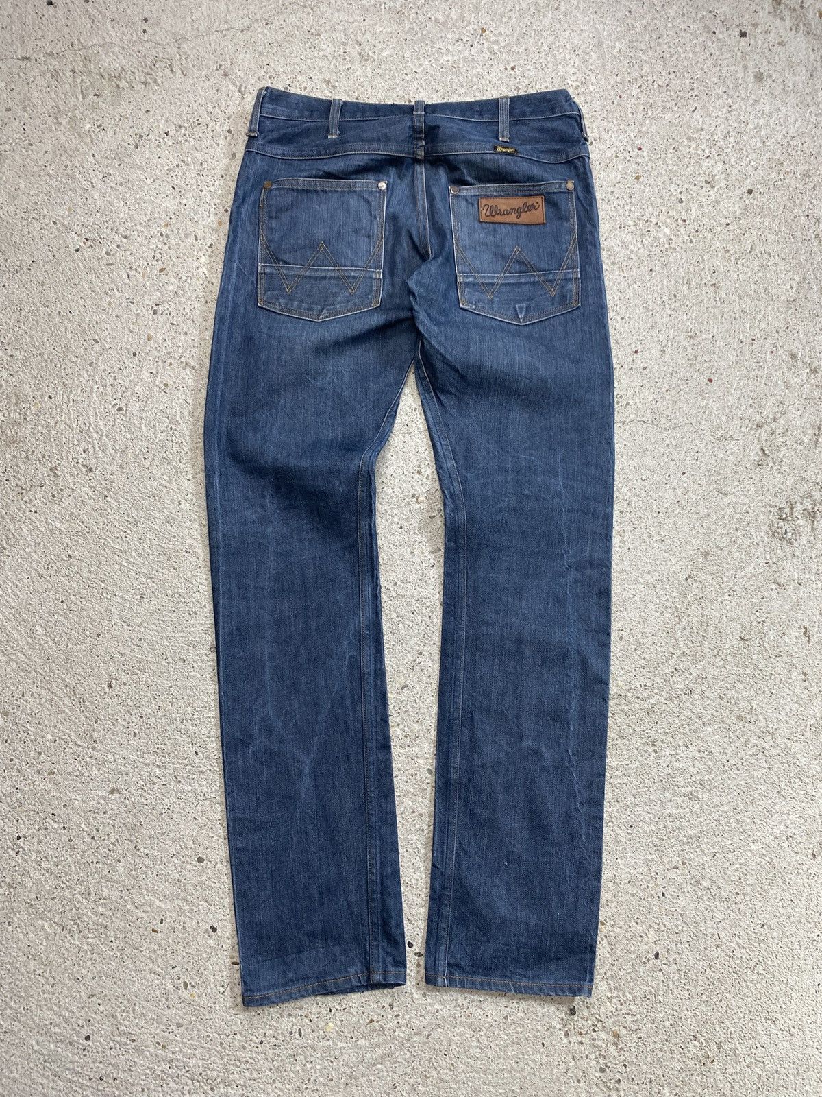 Wrangler Wrangler raw selvedge denim jeans japan shuttle loom Size US 31 - 10 Thumbnail