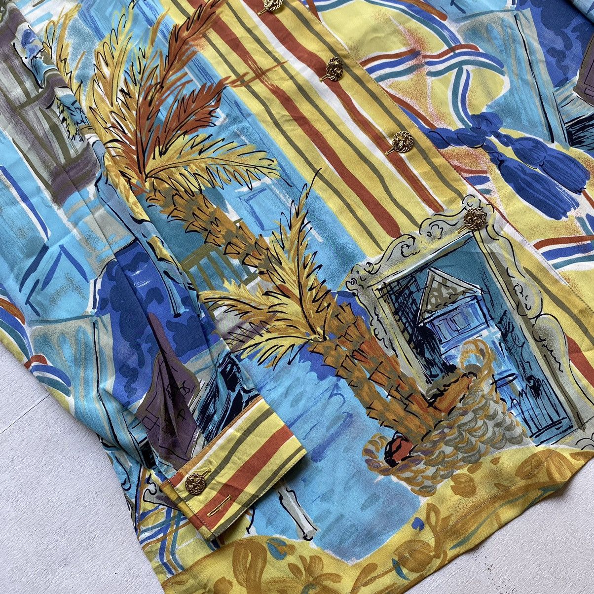 Japanese Brand MODEX Tokyo Blouse Silk Vintage Size XL / US 12-14 / IT 48-50 - 2 Thumbnail