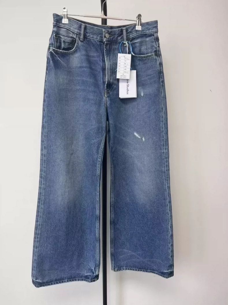 Acne Studios Acne Studios Blue, slightly flared, heavy-duty retro high- Size 29" - 1 Thumbnail
