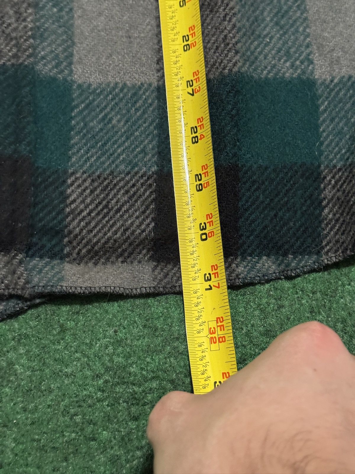 Vintage Vintage 80s 90s Wool Green Plaid M Button Up Flannel Shirt Size US M / EU 48-50 / 2 - 5 Thumbnail