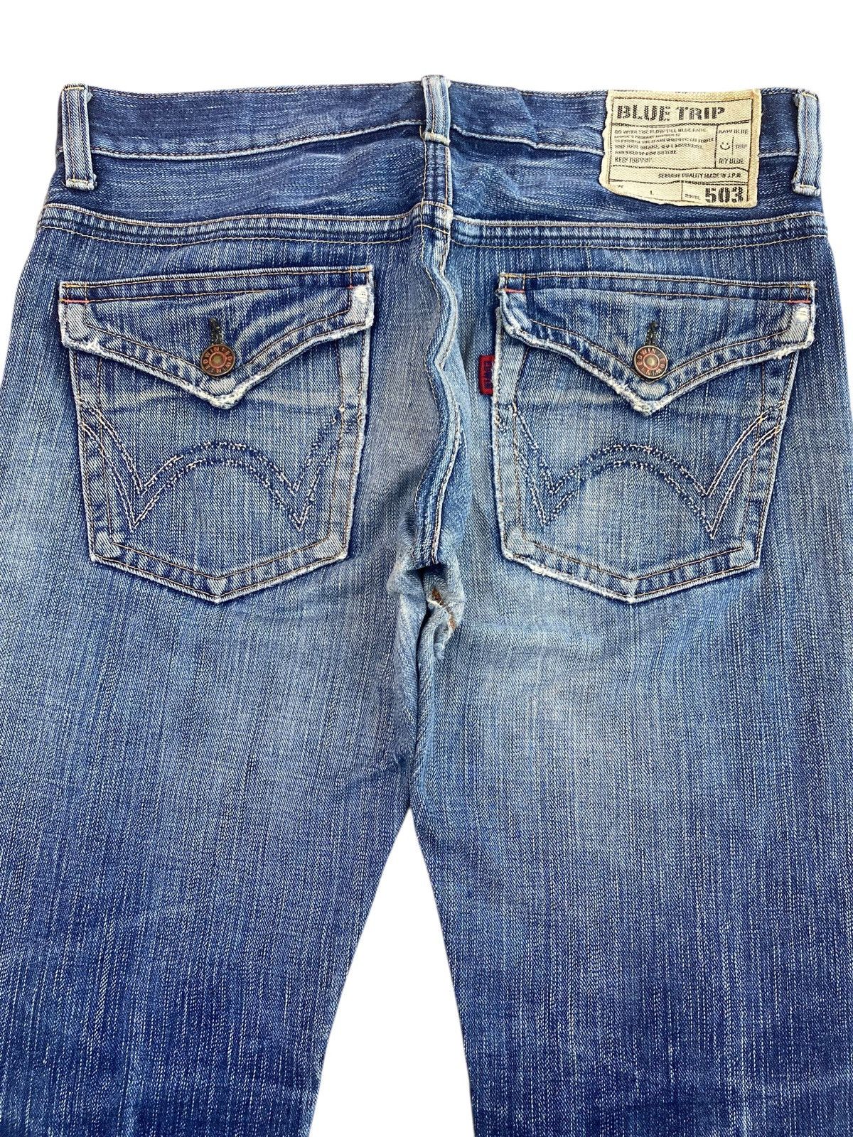Edwin Edwin Whiskers Faded Wash Style Bootcut Jeans Size US 34 / EU 50 - 4 Thumbnail