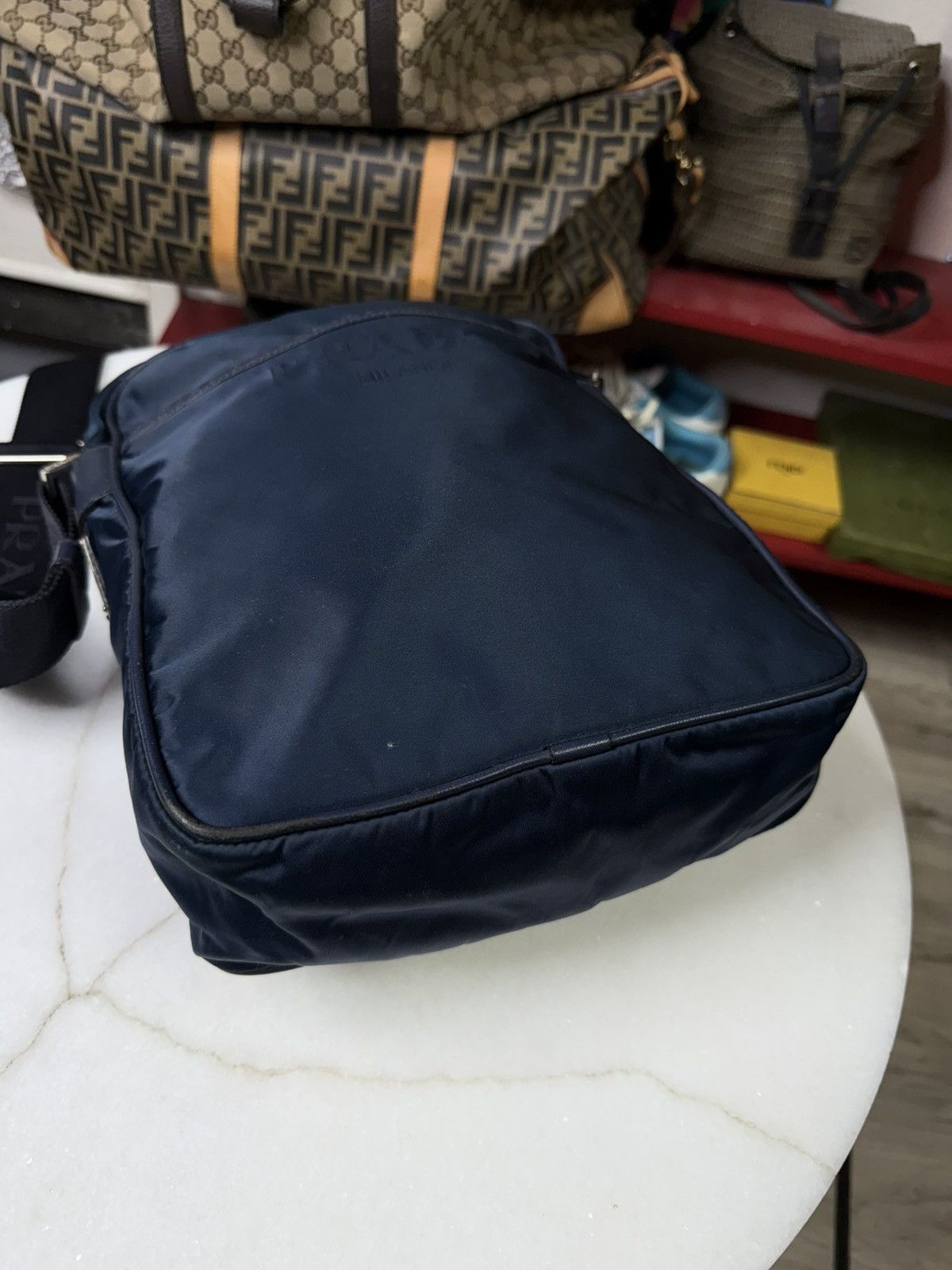 Prada Prada Messenger Nylon Bag Prada Logo Crossbody Bag Preowned Size ONE SIZE - 16 Thumbnail