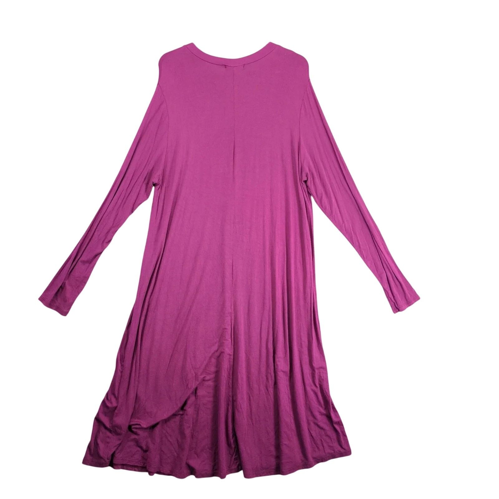Other Reborn J Fuchsia Midi Swing Dress Plus Size 3XL Buttery Soft Size 3XL / US 20-22 - 2 Thumbnail