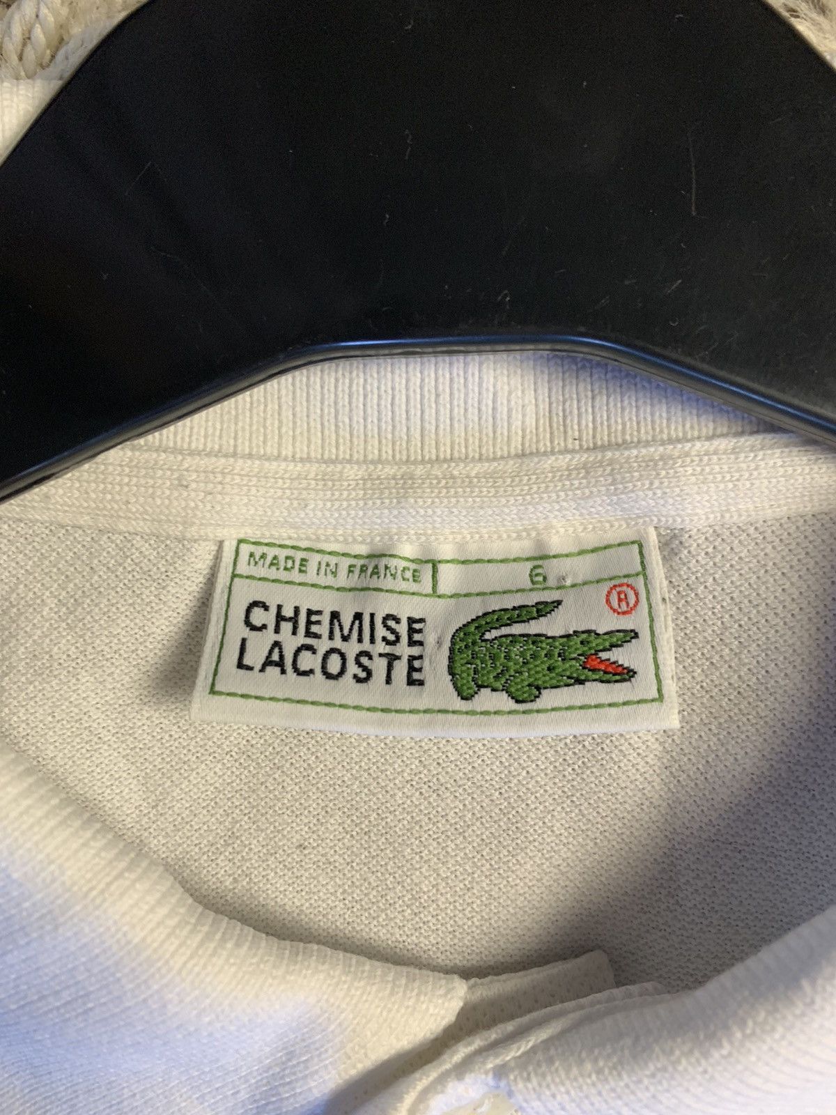 Lacoste × Vintage Vintage Lacoste Chemise France White polo Size US XL / EU 56 / 4 - 6 Thumbnail