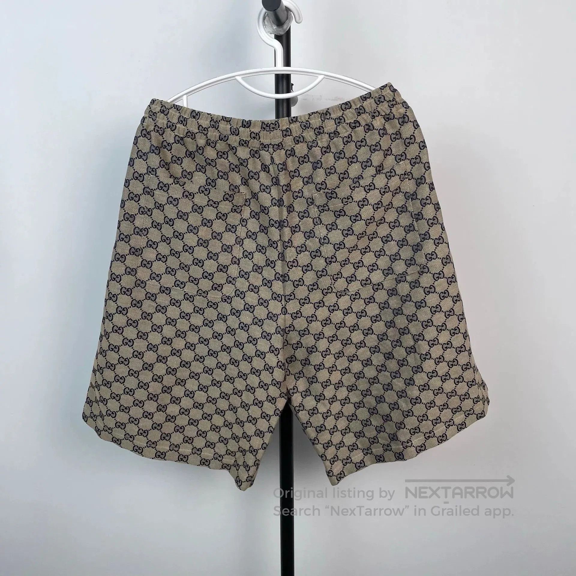 Gucci Gucci Monogram Shorts Gray 50. Size US 34 / EU 50 - 4 Thumbnail