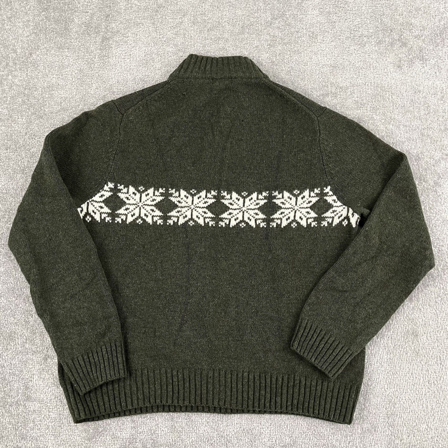 Brooks Brothers Brooks Brothers Sweater Mens XL Green Fair Isle 1/4 Zip Pullover Size US XL / EU 56 / 4 - 8 Thumbnail