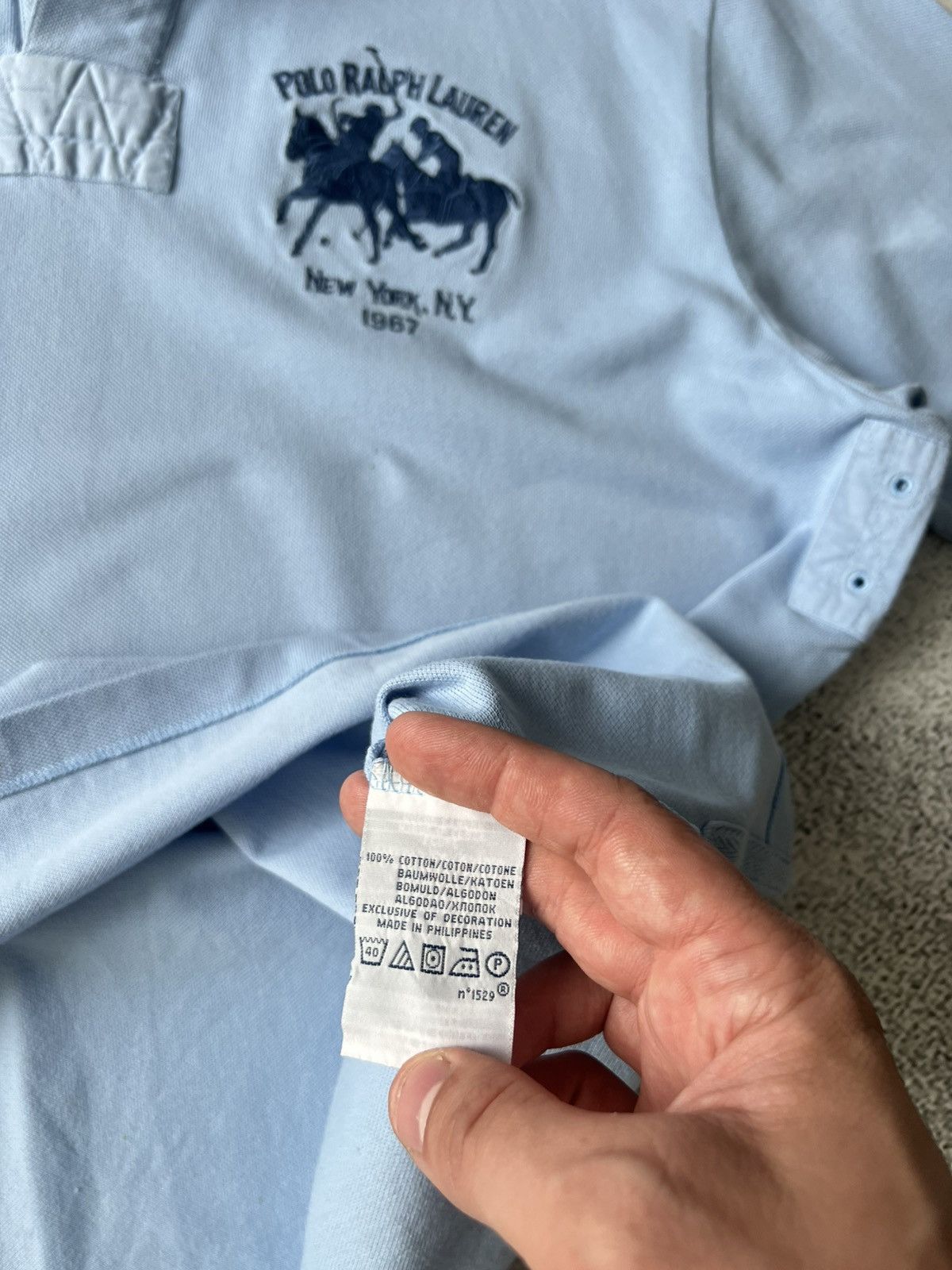 Polo Ralph Lauren 🐎🐎 Y2K Ralph Lauren Vintage Polo Shirt Blue L Size US XXL / EU 58 / 5 - 9 Thumbnail