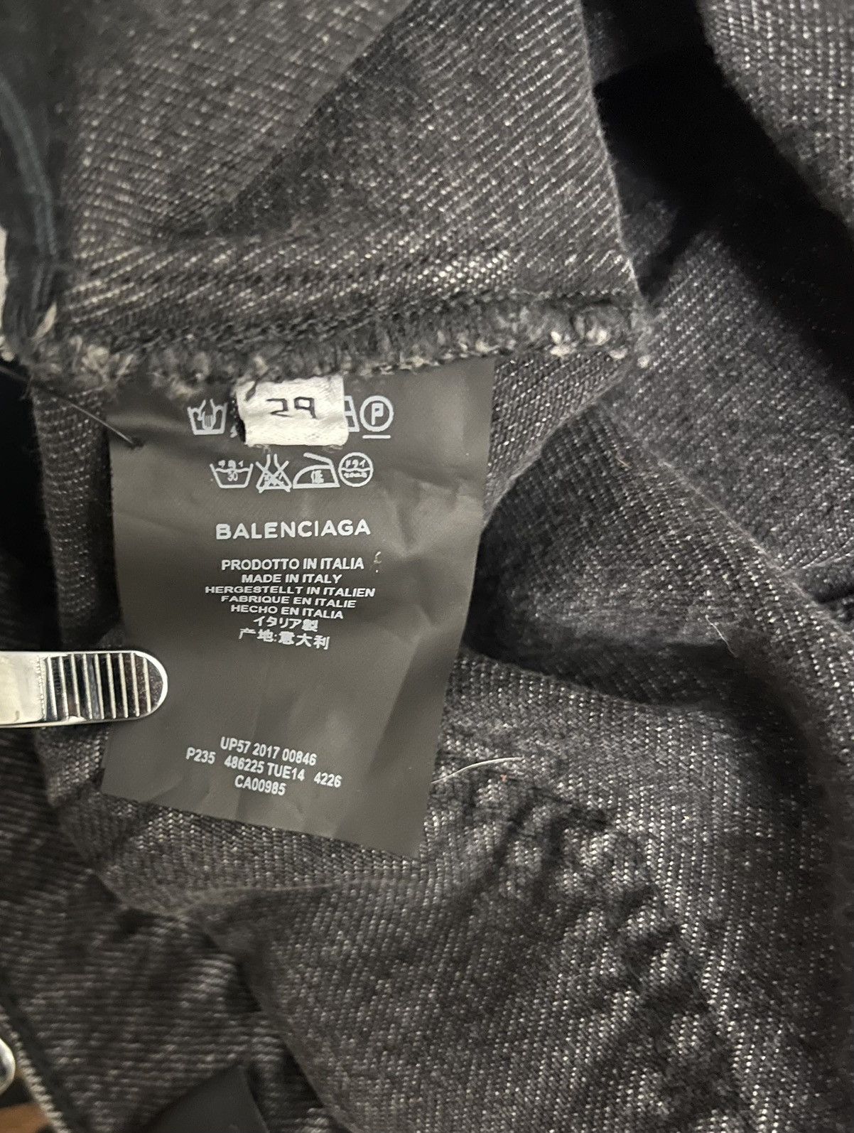 Balenciaga 2017 Balenciaga Straight-leg jeans Size US 29 - 5 Thumbnail