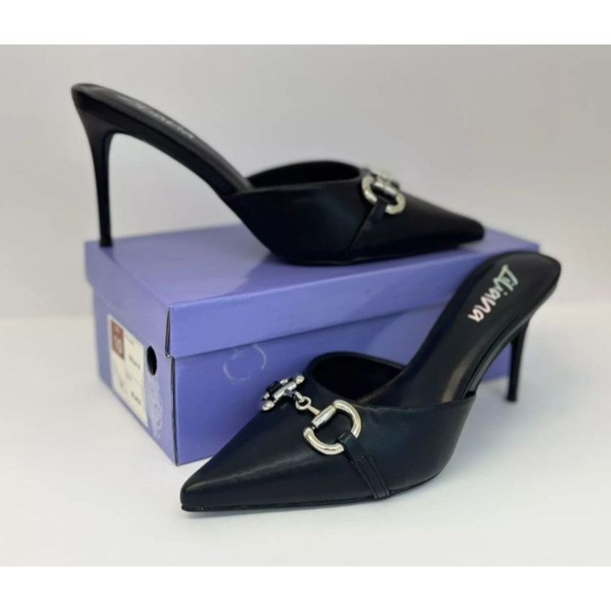 Other LILIANA / Silla-9/ Black / Pointed Toe / Stiletto Mule / Hee Size US 10 / IT 40 - 7 Thumbnail