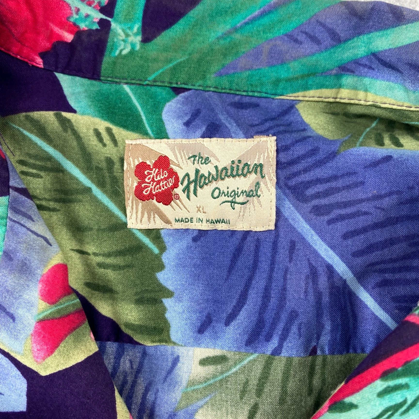 Hilo Hattie VINTAGE Hilo Hattie Shirt Mens XL Floral Blue Hawaiian Button-Up Casual Size US XL / EU 56 / 4 - 7 Thumbnail