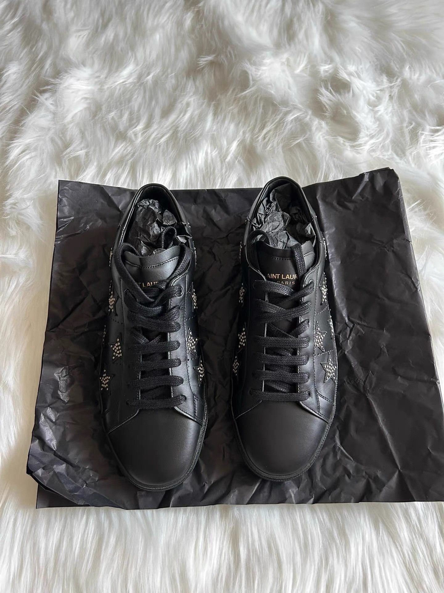 Saint Laurent Paris Saint Laurent star rivet men's shoes K33 Size US 7 / EU 40 - 1 Thumbnail