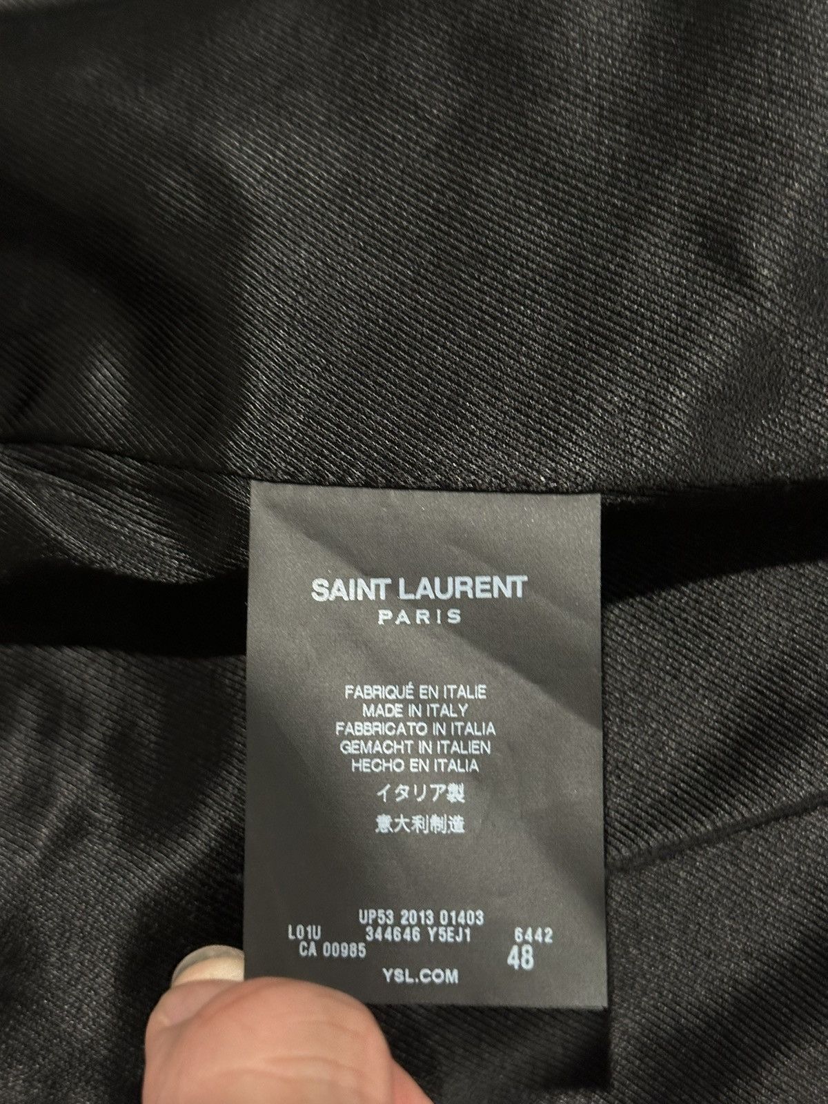 Hedi Slimane × Saint Laurent Paris FW13 Red L01 Lambskin Leather Biker Jacket 48 Size US M / EU 48-50 / 2 - 7 Thumbnail