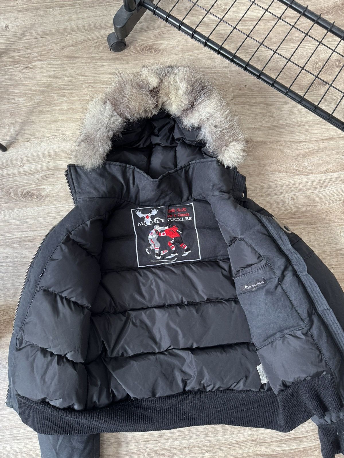 Moose Knuckles Moose Knuckles Black Debbie Bomber Jacket Women’s Size L / US 10 / IT 46 - 6 Thumbnail
