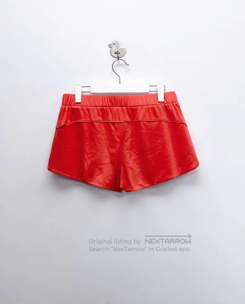 Hermes Hermes Orange Red Drawstring Lettering Shorts Size 26" / US 2 / IT 38 - 2 Thumbnail