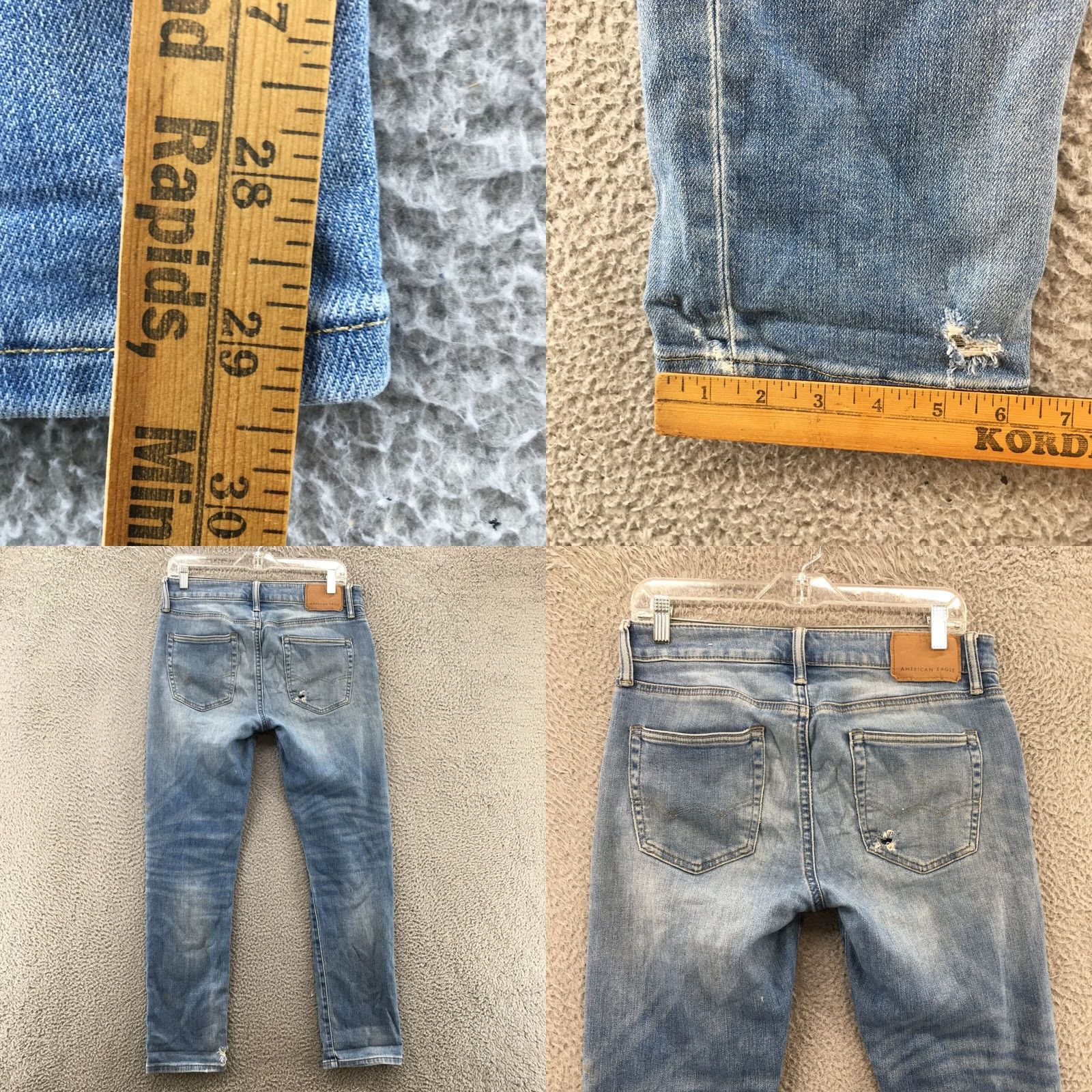 American Eagle Outfitters American Eagle Slim Next Level Airflex Jeans Mens 30x30 Blue Size US 30 / EU 46 - 8 Thumbnail
