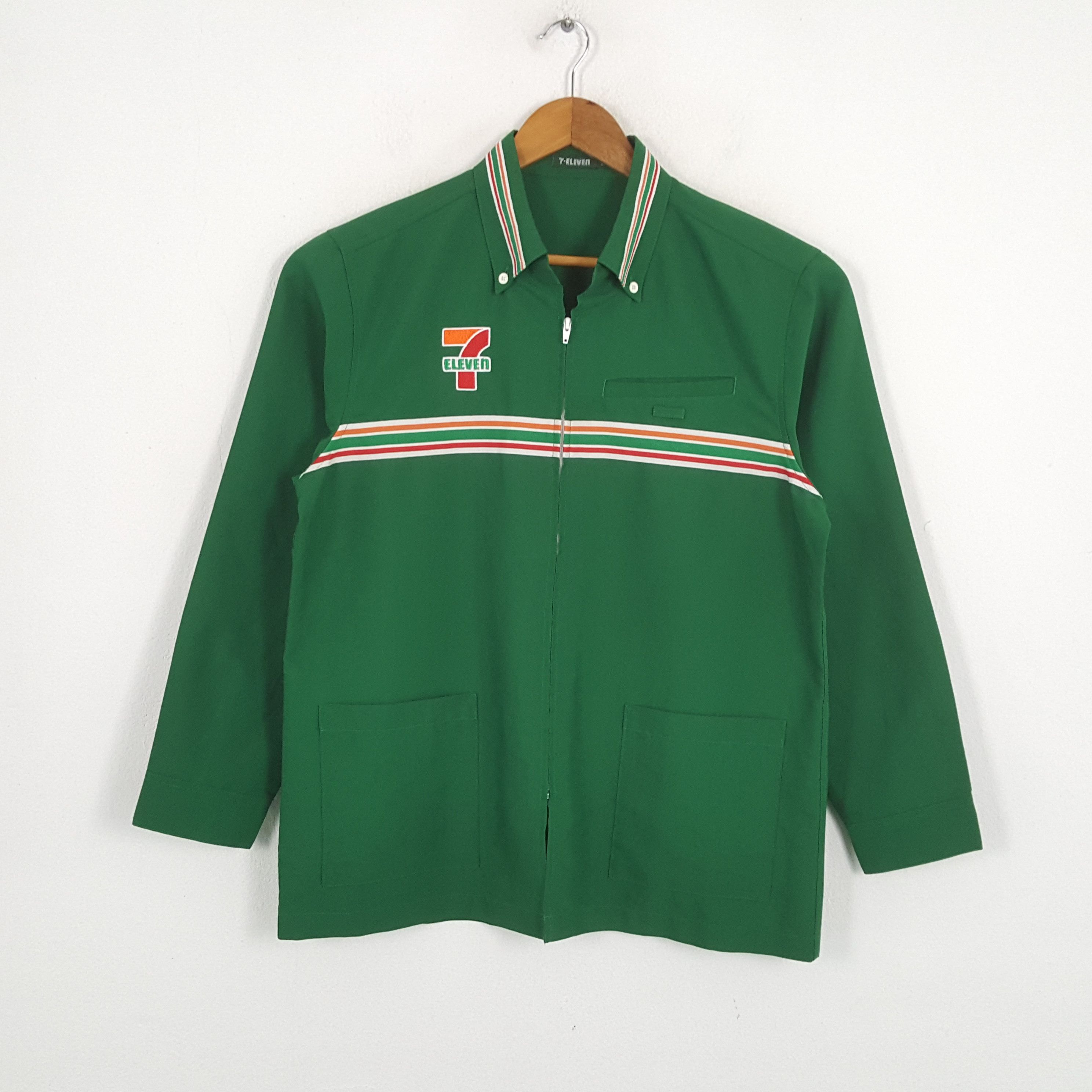 Japanese Brand × Vintage Vintage 7-ELEVEn Japanese Workers Uniform Shirt Jacket Size US M / EU 48-50 / 2 - 3 Thumbnail
