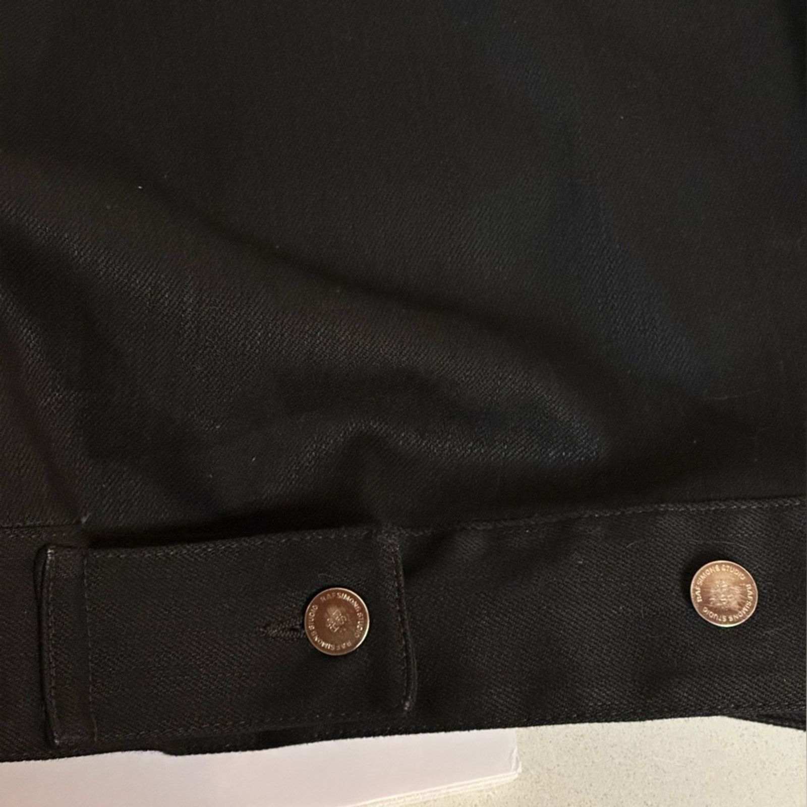 Joy Division × Raf Simons Redux SS18 Joy Division Black Denim Jacket size M Logo Patch Size US M / EU 48-50 / 2 - 8 Thumbnail