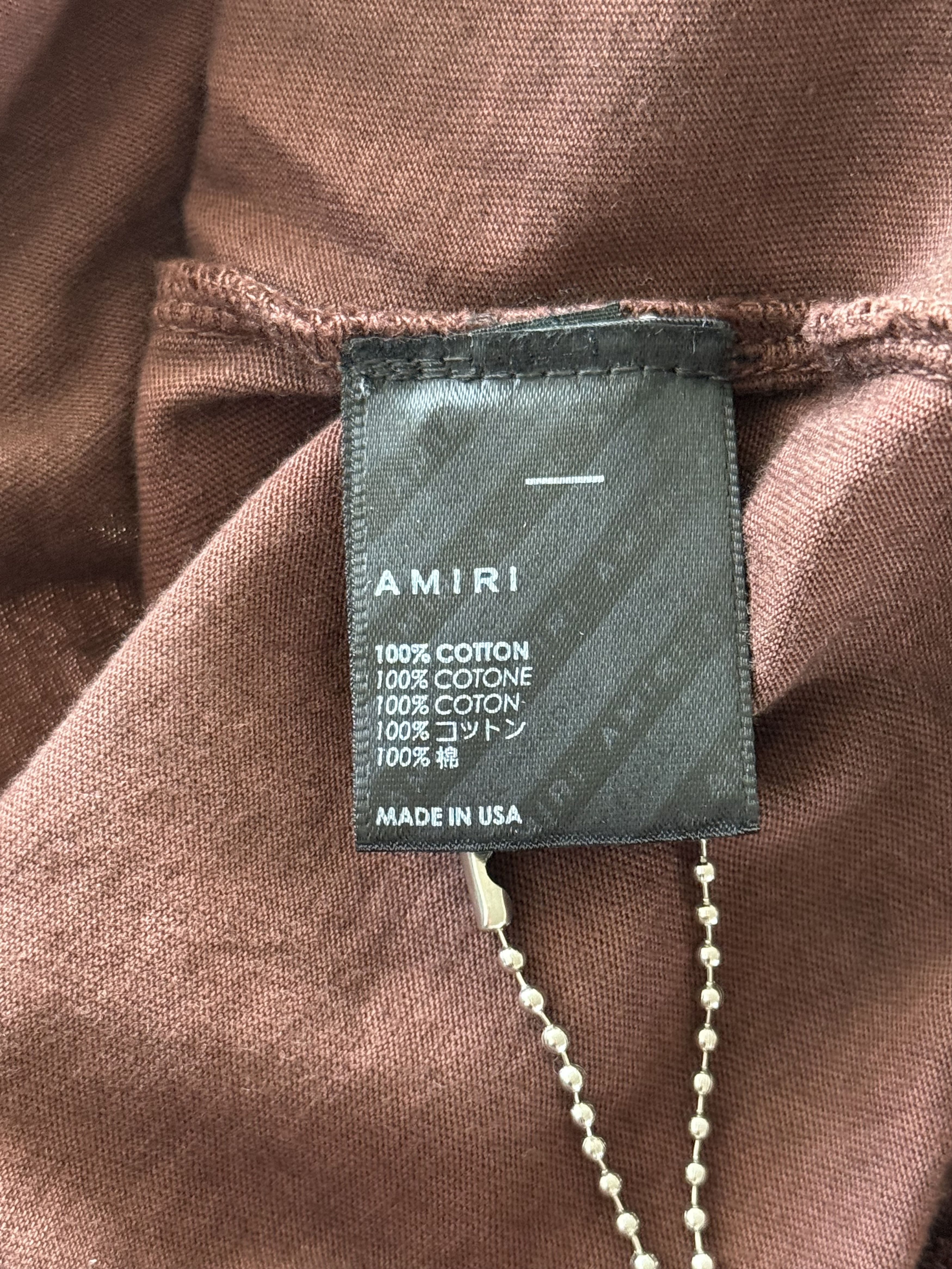 Amiri Amiri Brown Tie-Dye MA Core Logo T-Shirt Size US M / EU 48-50 / 2 - 4 Thumbnail