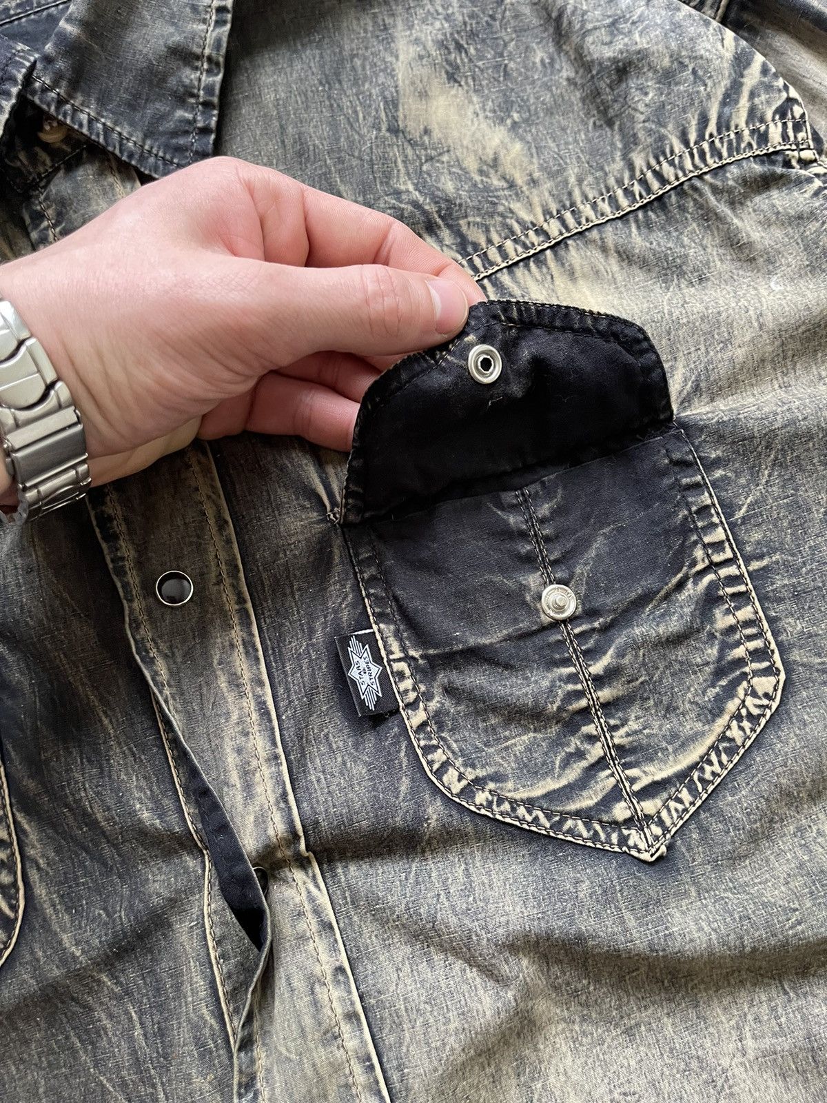Vintage Vintage Racing Eagle Denim Racing Jacket made in USA Size US L / EU 52-54 / 3 - 9 Thumbnail
