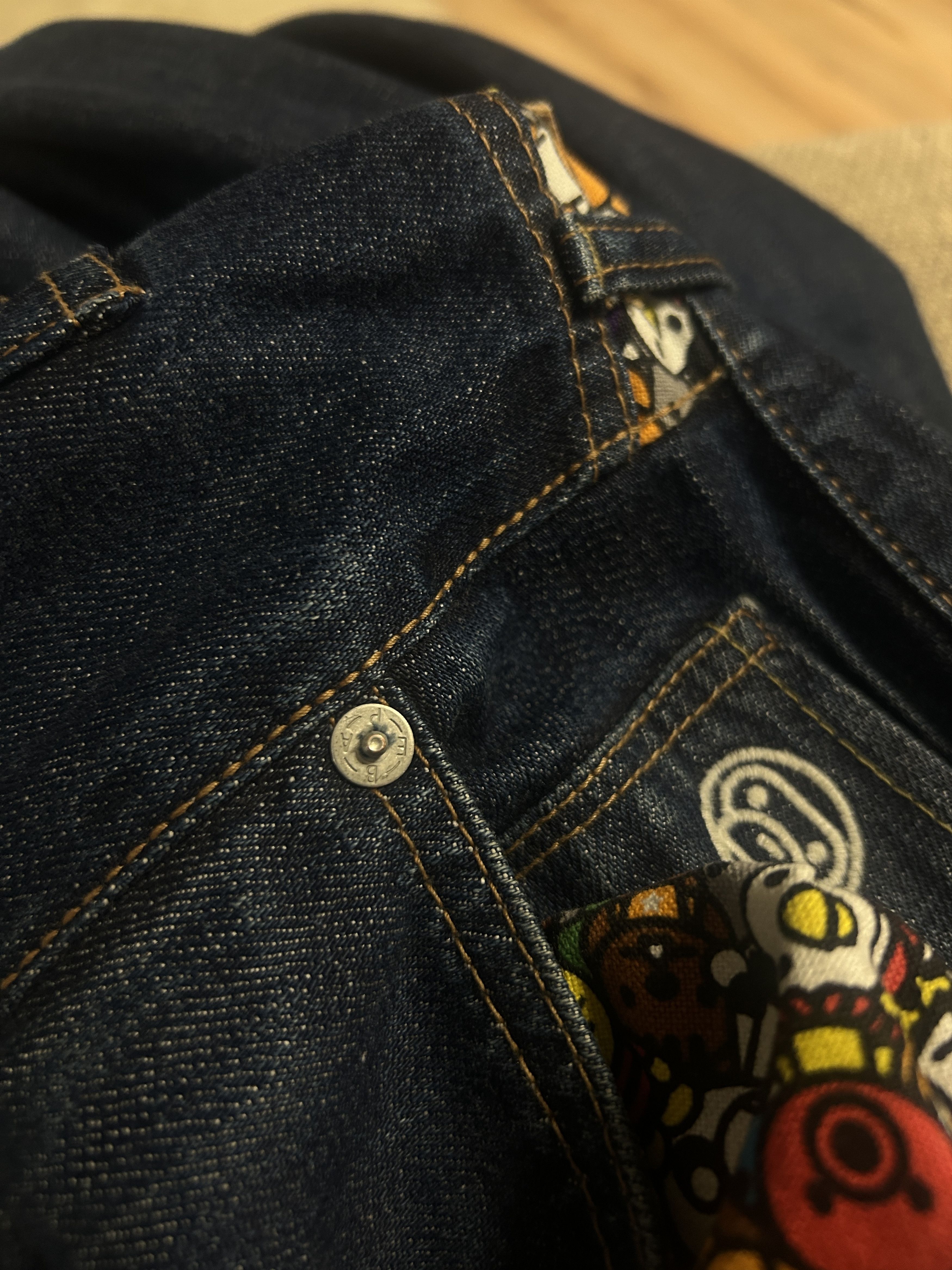Bape BAPE baby milo safari denim jeans Size US 34 / EU 50 - 8 Thumbnail