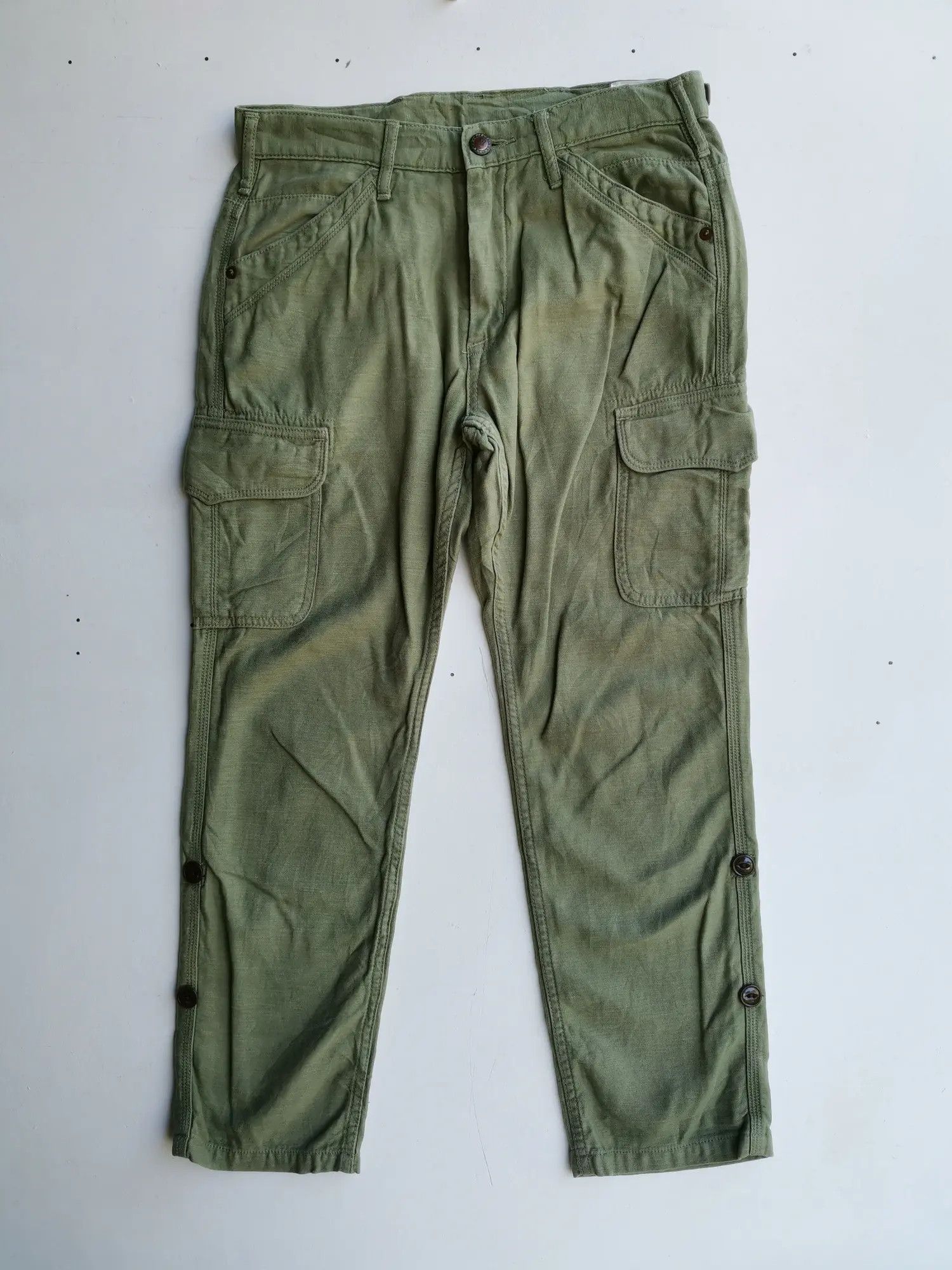 Big John Rare!!! Big John Brappers Tactical Cargo Multipocket Pants Size US 30 / EU 46 - 1 Thumbnail