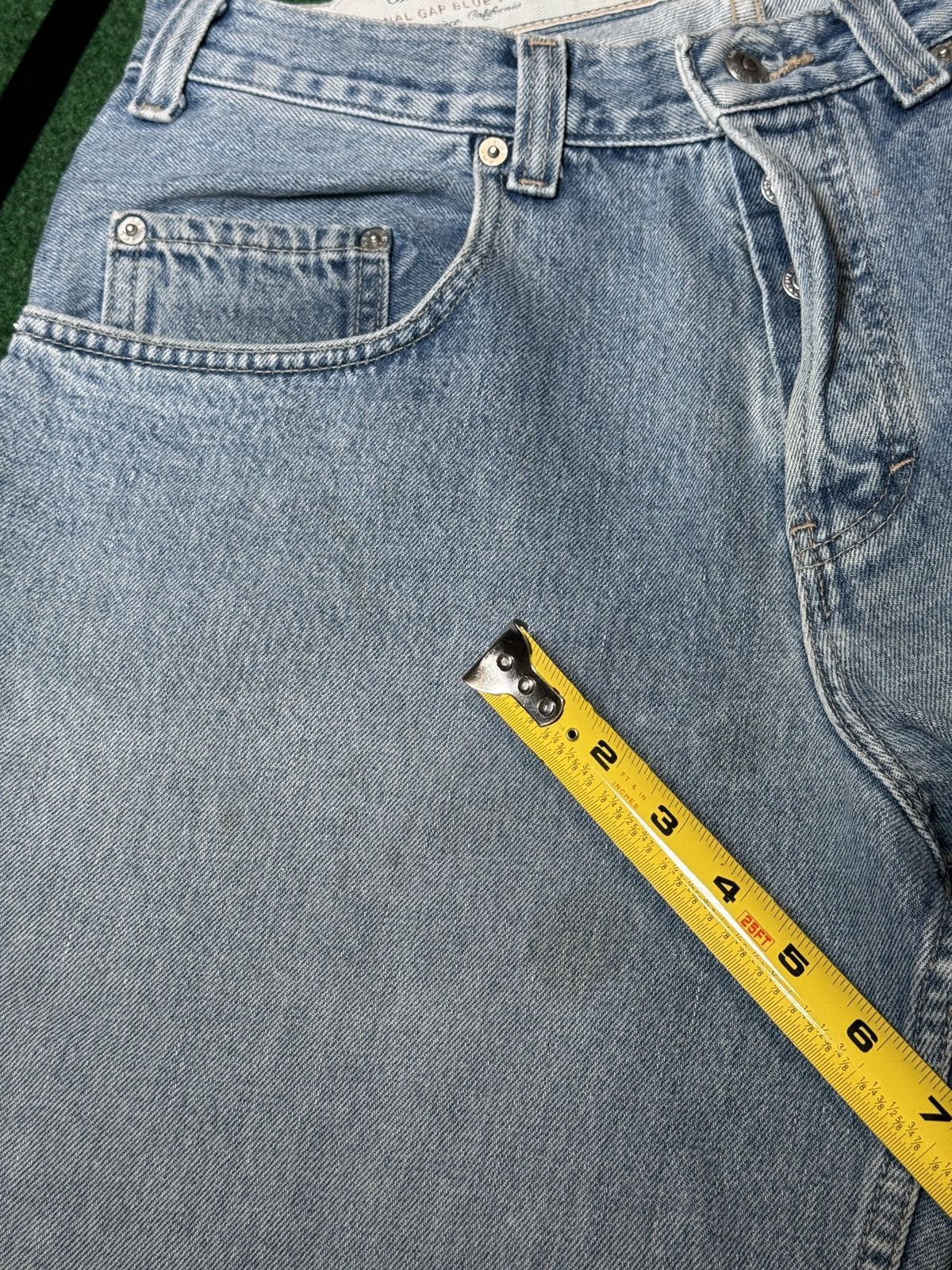 Gap × Vintage Vtg 90s Gap Baggy Light Wash Loose Wide Leg Hip Hop Jeans Size US 34 / EU 50 - 11 Thumbnail