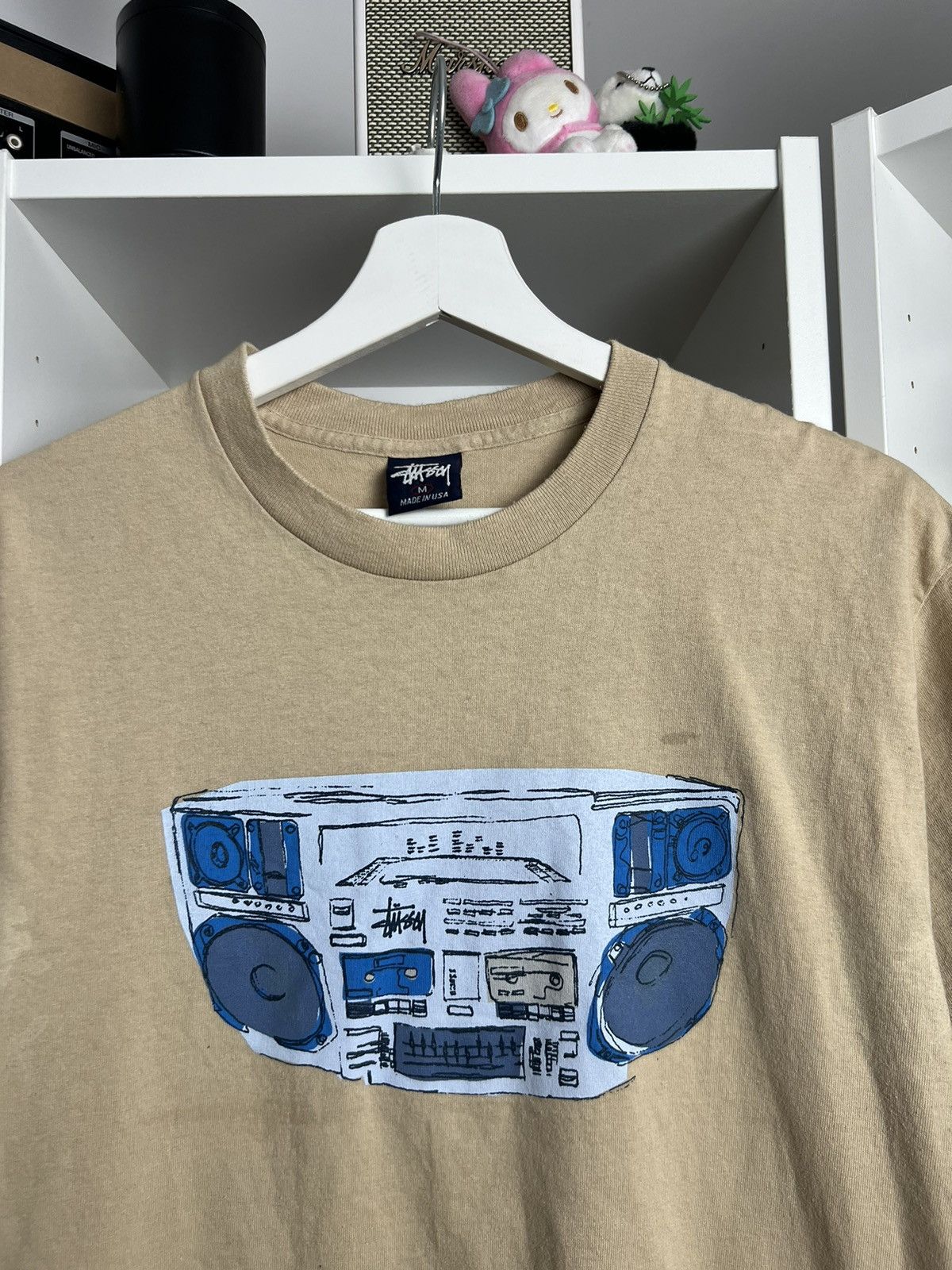 Stussy × Vintage Vintage 90s Stussy boombox logo t-shirt M skate gorpcore y2k Size US M / EU 48-50 / 2 - 3 Thumbnail