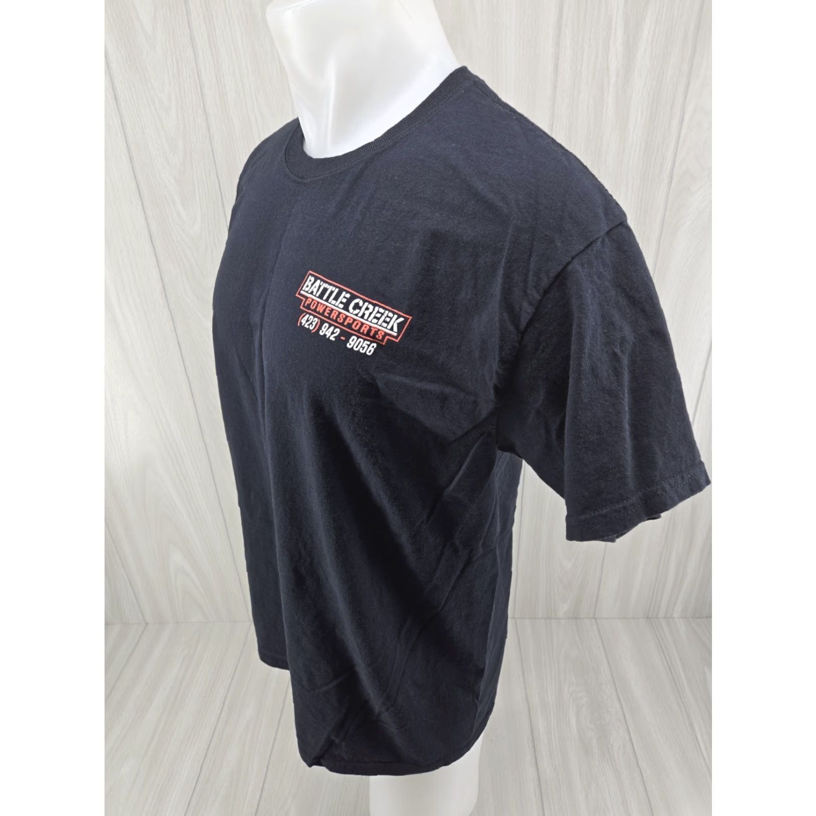 Gildan Battle Creek Power Sports Polaris Can-am Mens T Shirt Size Large Black Sports T-Shirt Mens L Size US L / EU 52-54 / 3 - 4 Thumbnail