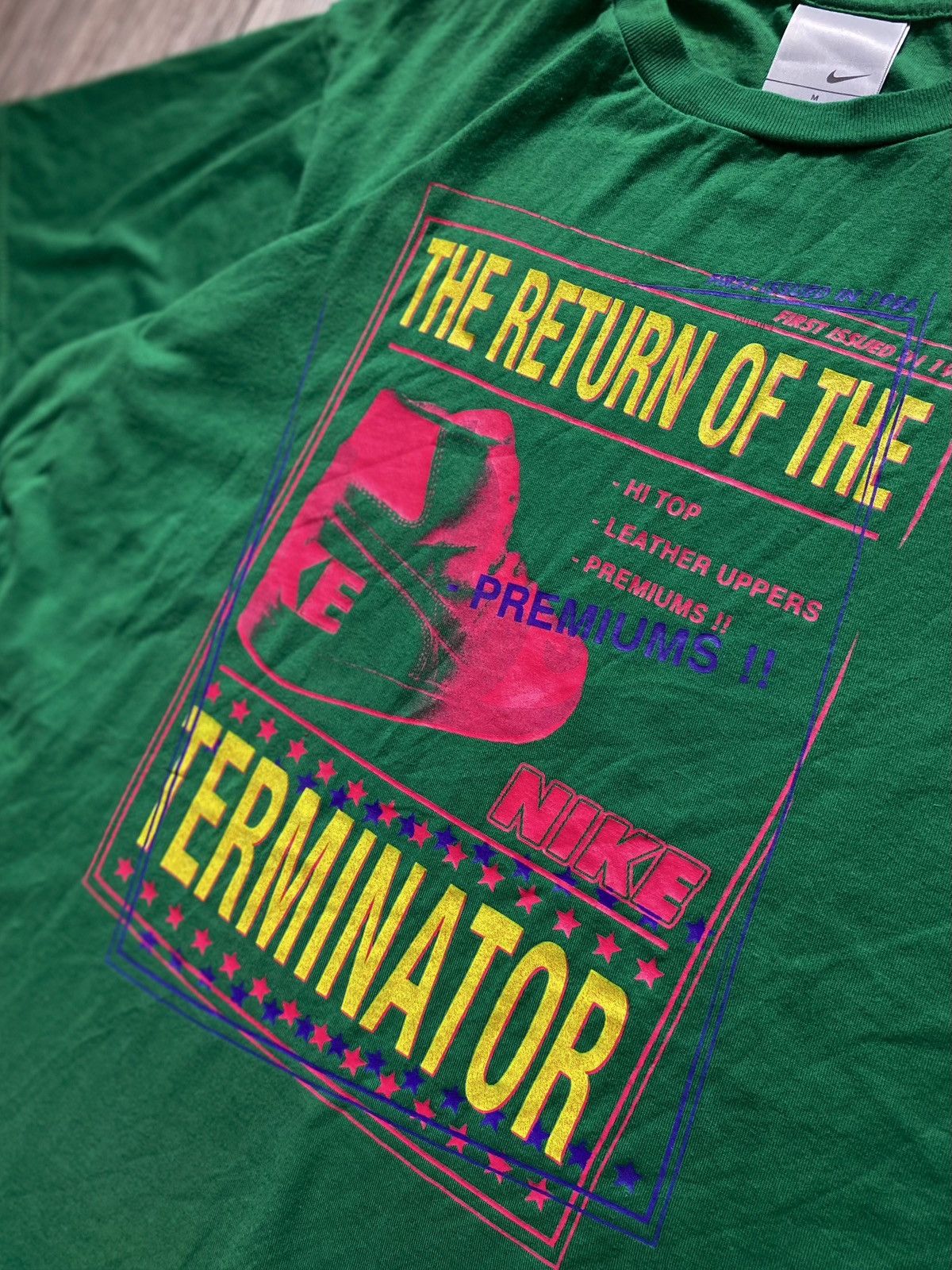 Other Vintage Nike T shirt Terminator Green Cotton Y2K Drill Drip Size US M / EU 48-50 / 2 - 2 Thumbnail