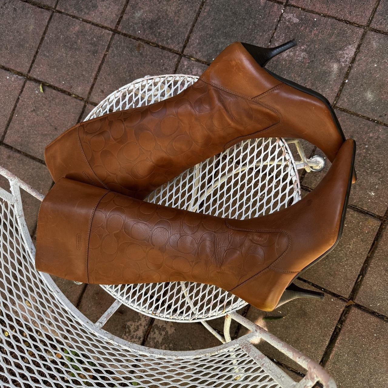 Coach Vintage Coach Embossed Leather Boots Size US 9.5 / IT 39.5 - 5 Thumbnail
