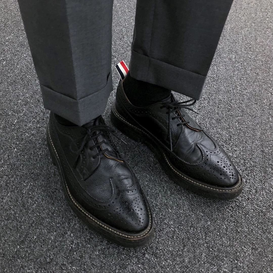 Thom Browne Thom Browne Black Classic Engraved Oxford Rubber Sole 9.5 Size US 9.5 / EU 42-43 - 6 Thumbnail