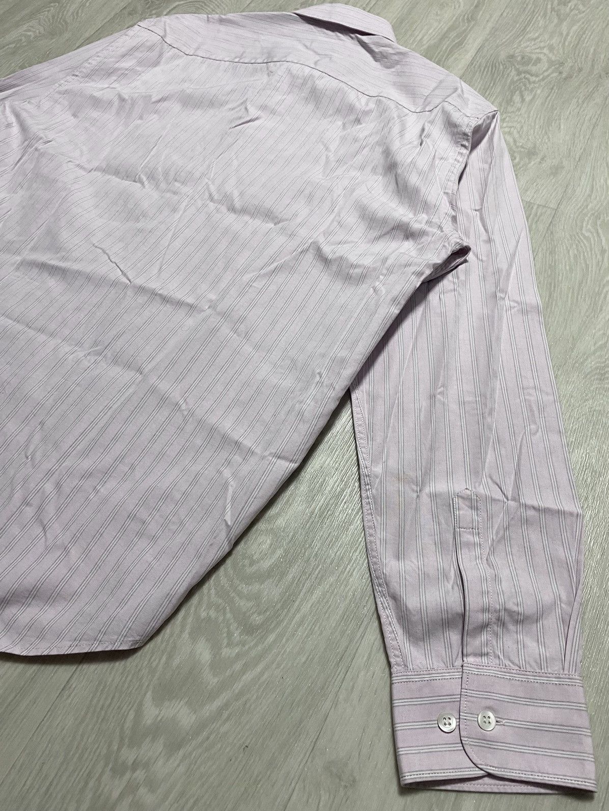 C.P. Company C.P. Company Vintage Pink Striped Long Sleeved Cotton Shirt Size US XL / EU 56 / 4 - 22 Thumbnail